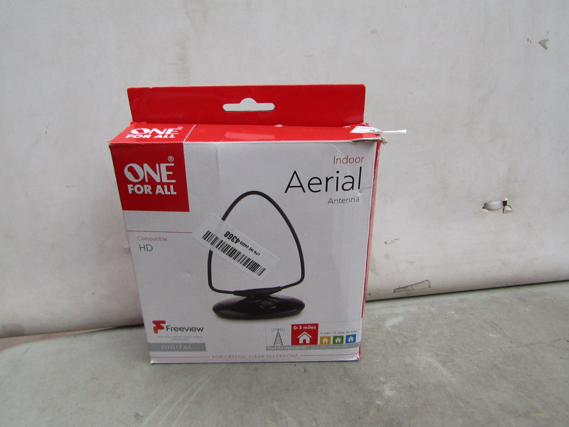 OneForAll - Indoor Aerial Antenna (HD Compatible) - Untested & Boxed.