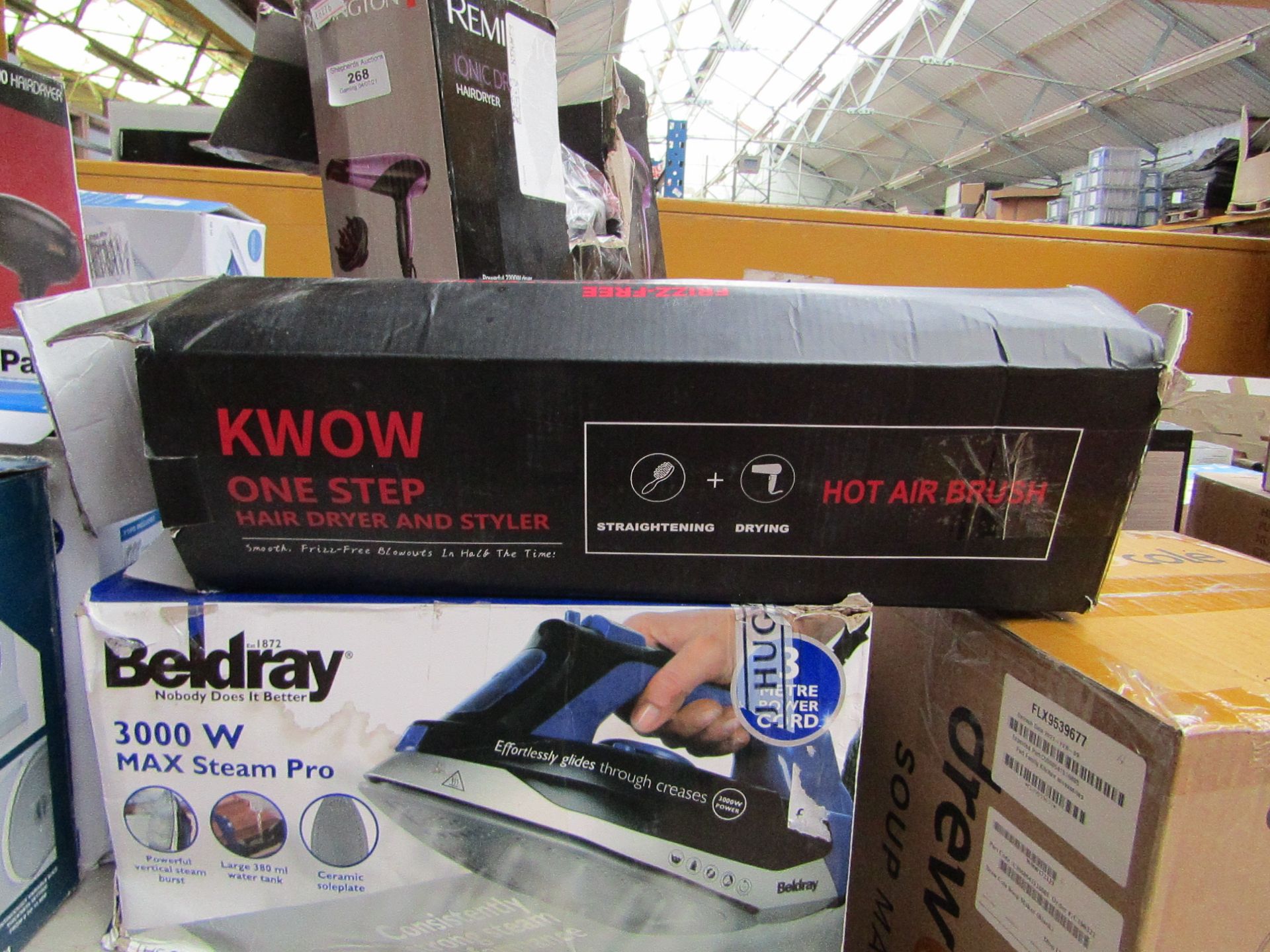 Kwow - One Step Hair Dryer & Styler ( Straightening & Drying ) - Vendor Suggests This Lot Has Been