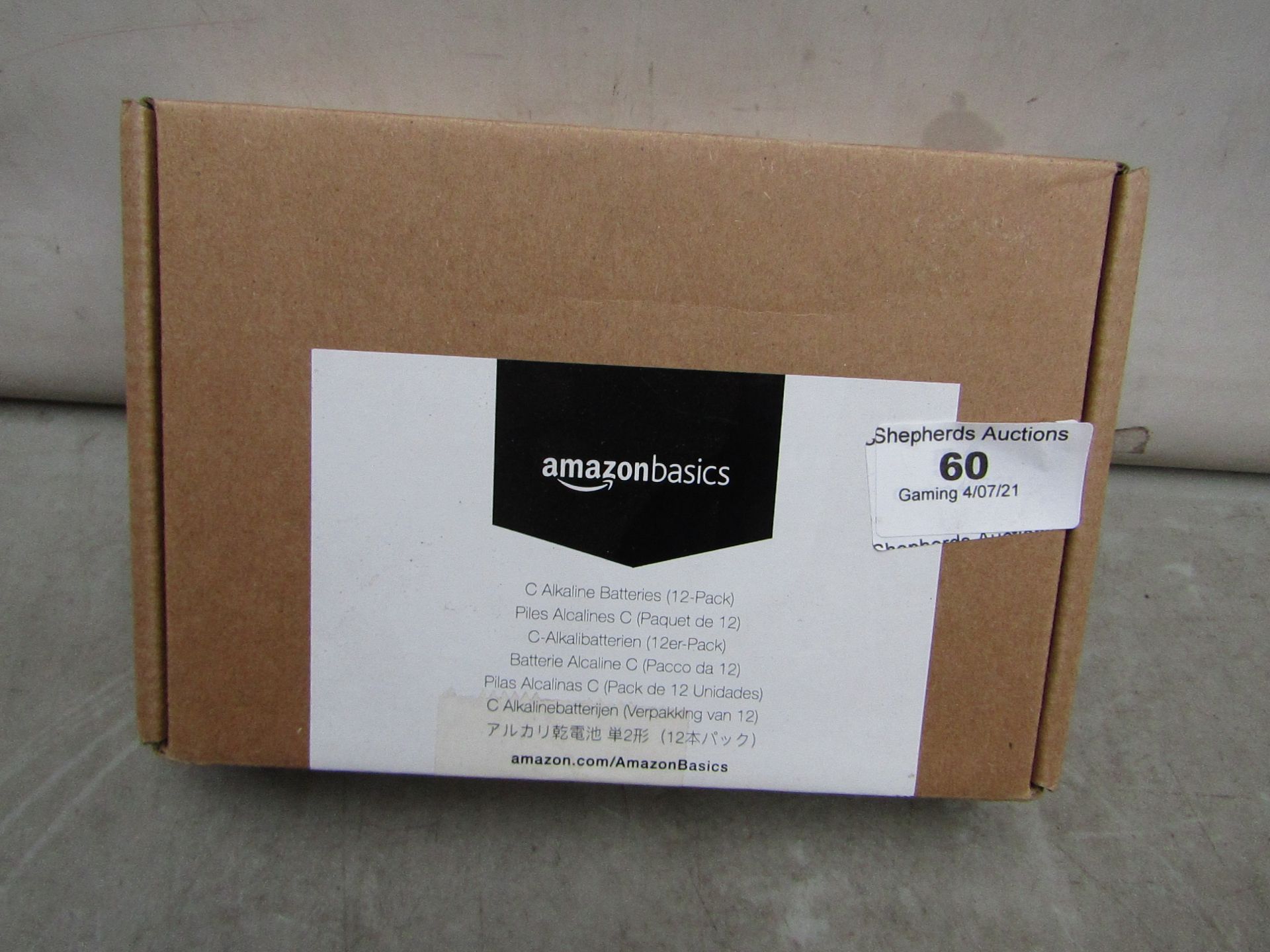 AmazonBasics - C-Alkaline Batteries (12 Pack) - Unchecked & Boxed.