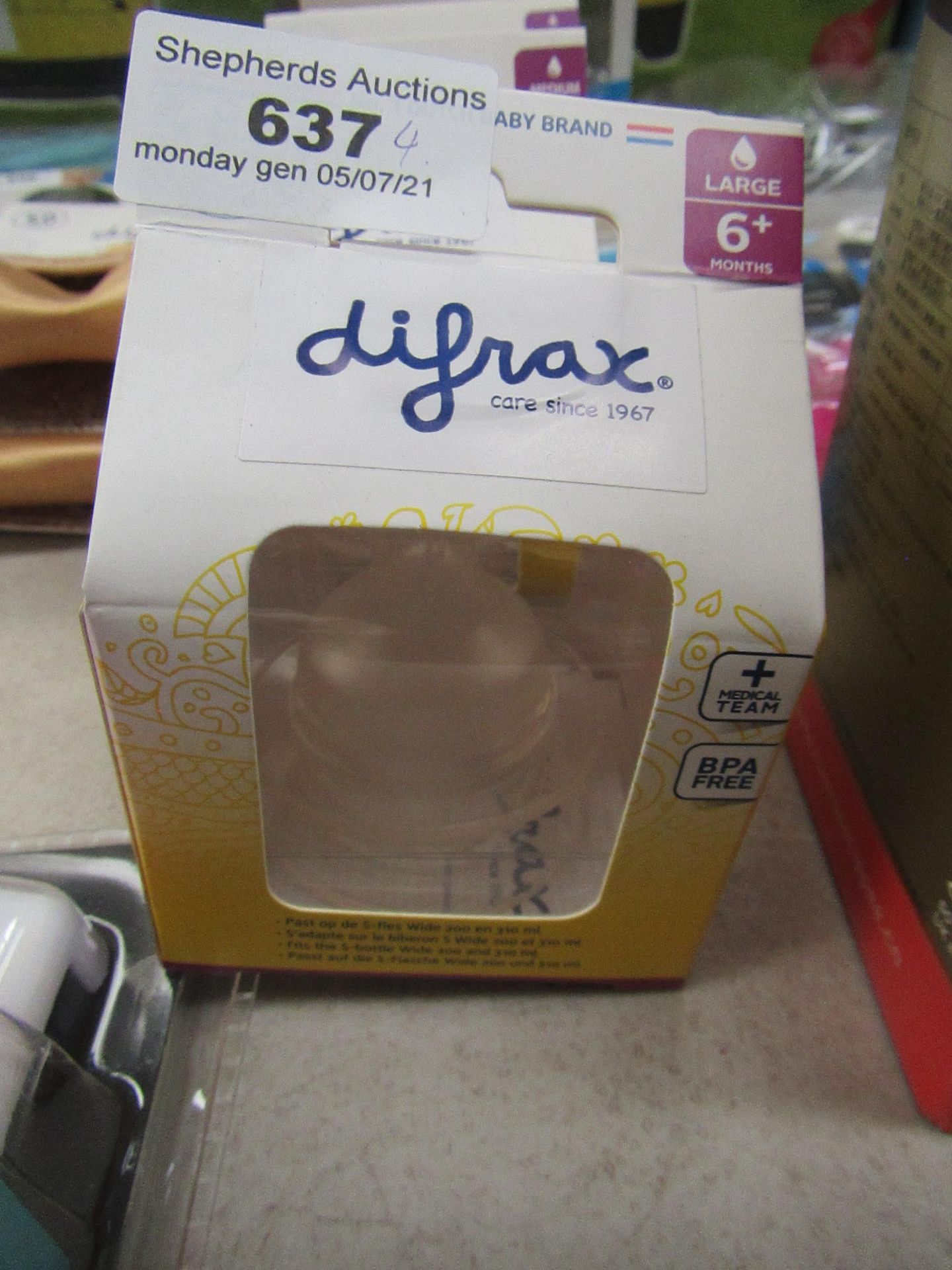 4X DIFRAX TEATS, SMALL, MEDIUM, LARGE, AND XL, NEW IN PACKAGE.
