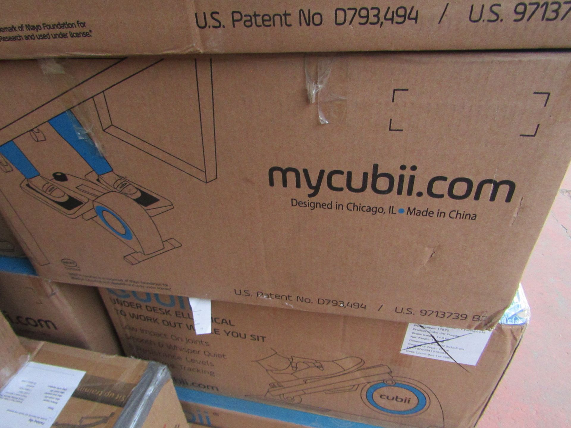 | 4X | CUBII UNDER DESK ELLIPTICAL WORKOUT | UNCHECKED AND BOXED | NO ONLINE RE-SALE | RRP £179.99 |