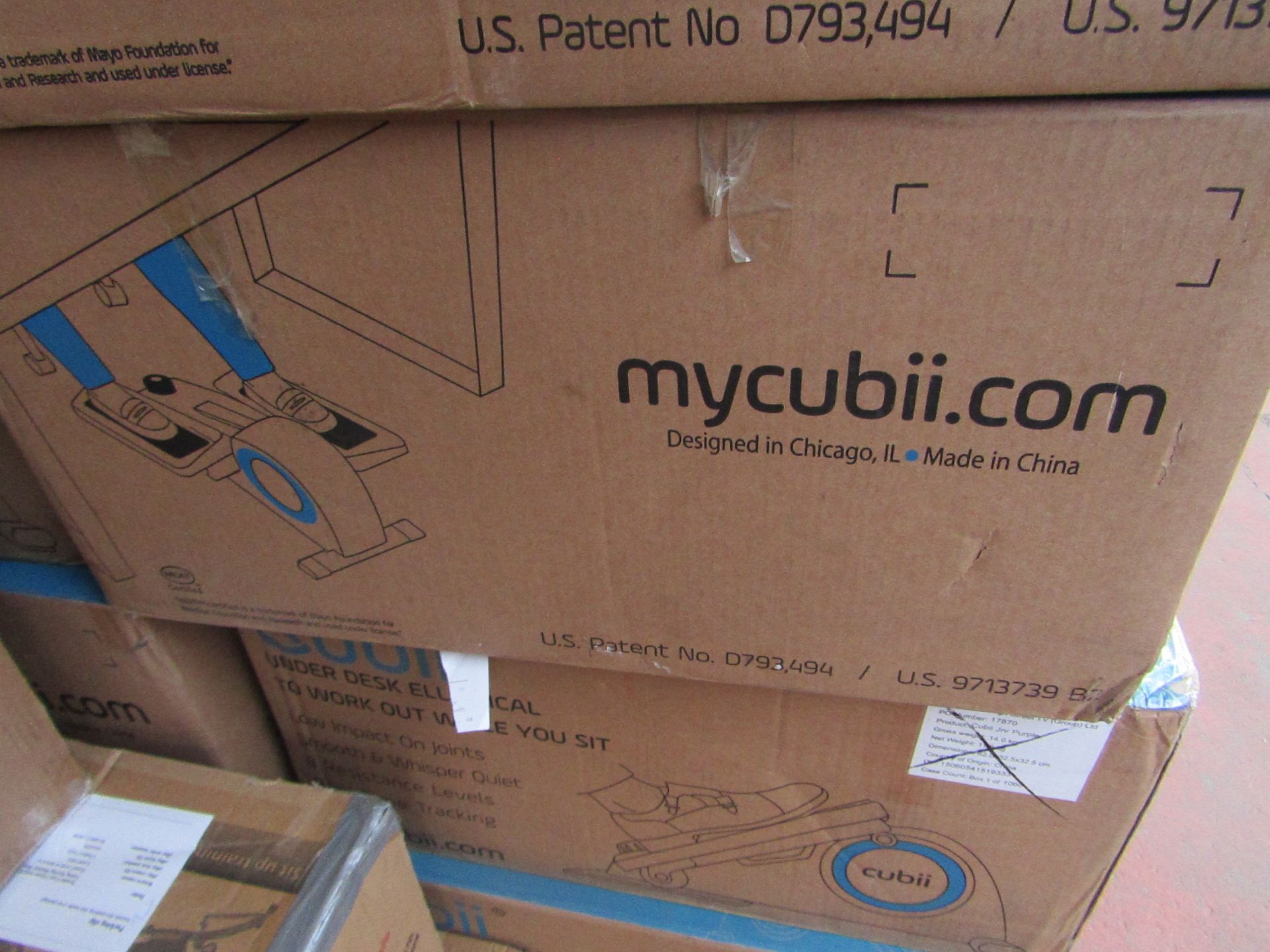 | 5X | CUBII UNDER DESK ELLIPTICAL WORKOUT | UNCHECKED AND BOXED | NO ONLINE RE-SALE | RRP £179.99 |