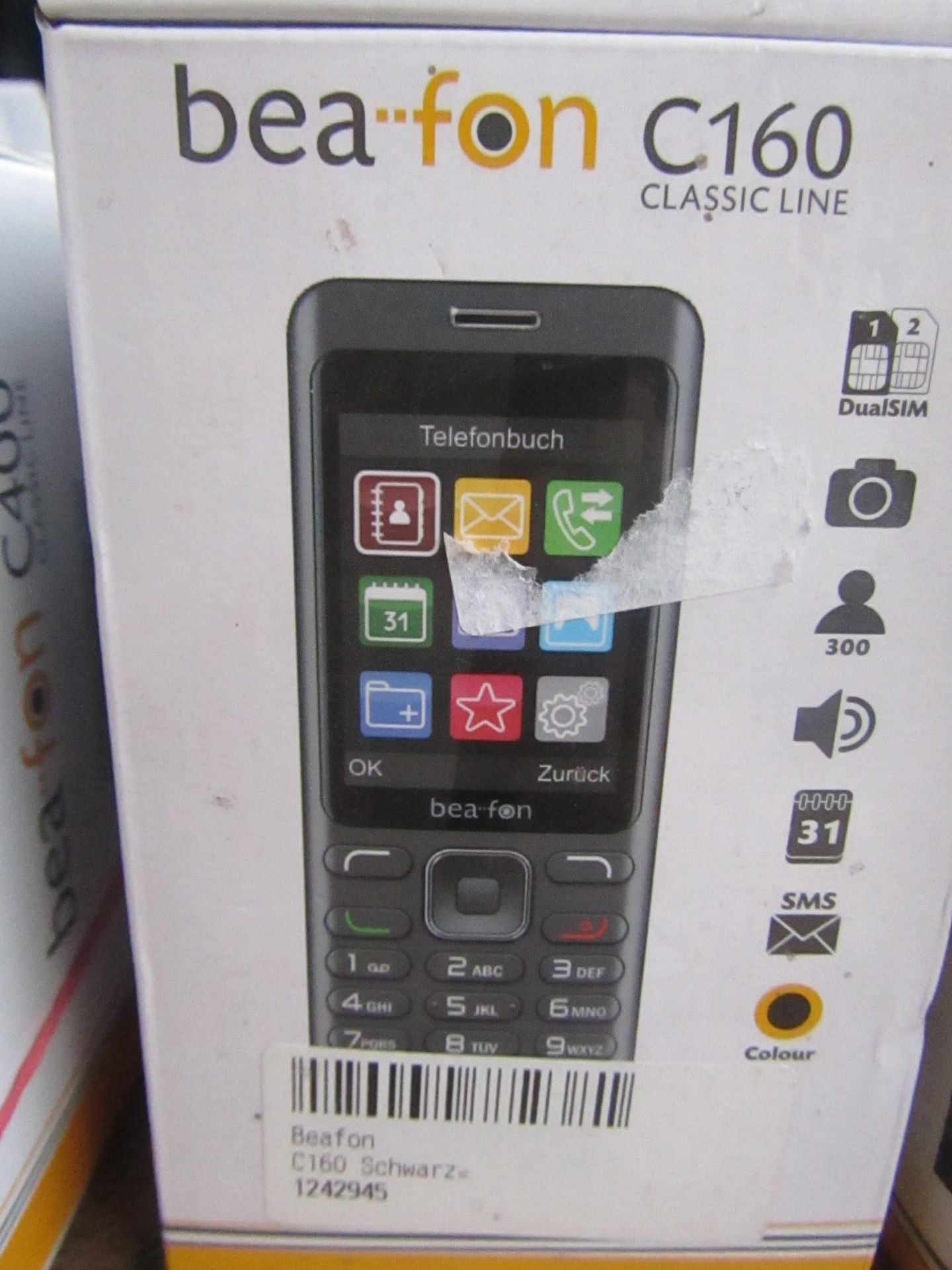 Bea fon C160 Mobile phone, unchecked and boxed