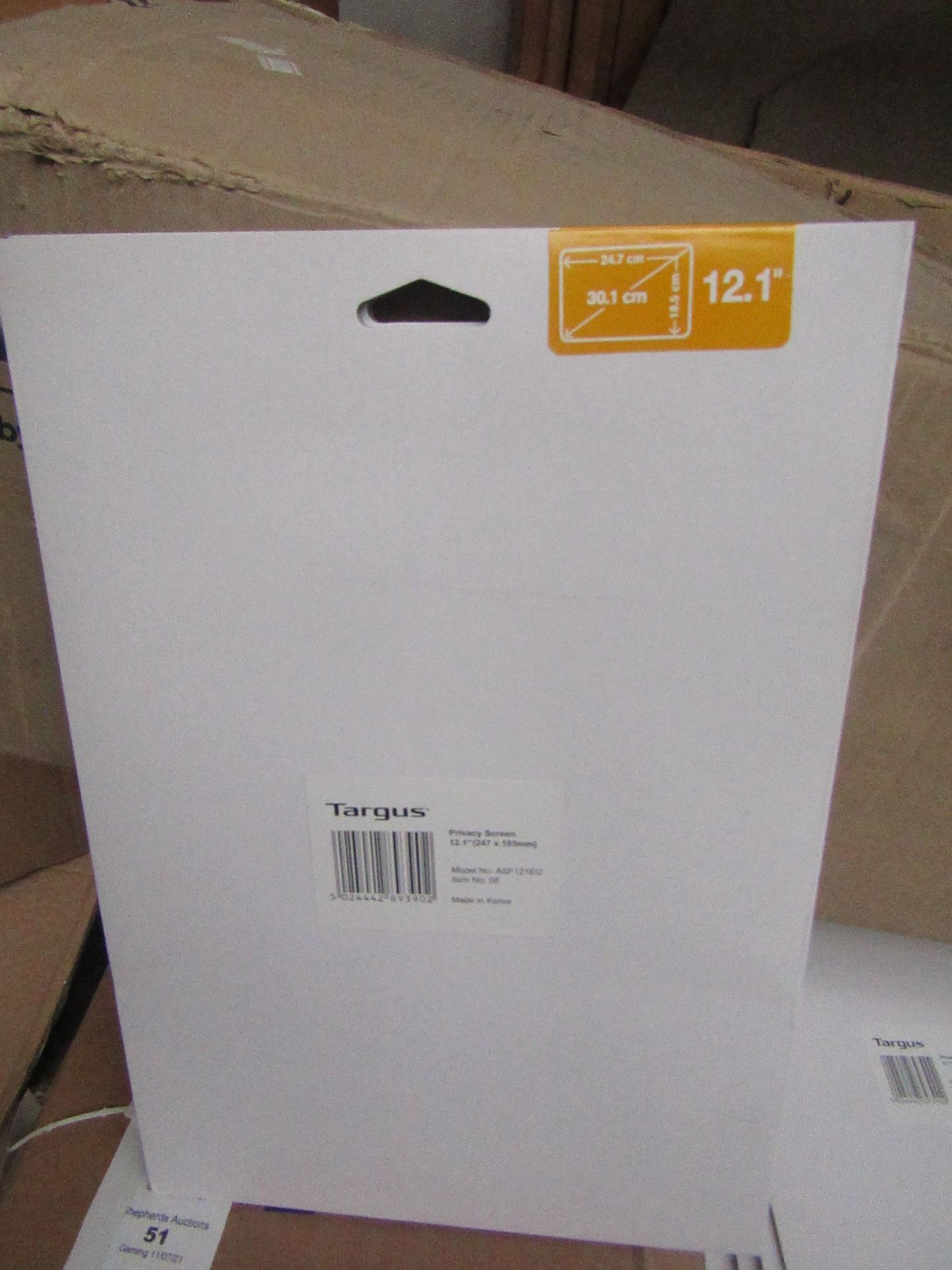 | 2x BOXES OF 20 TARGUS 12.1" PRIVACY SCREEN COVERS |