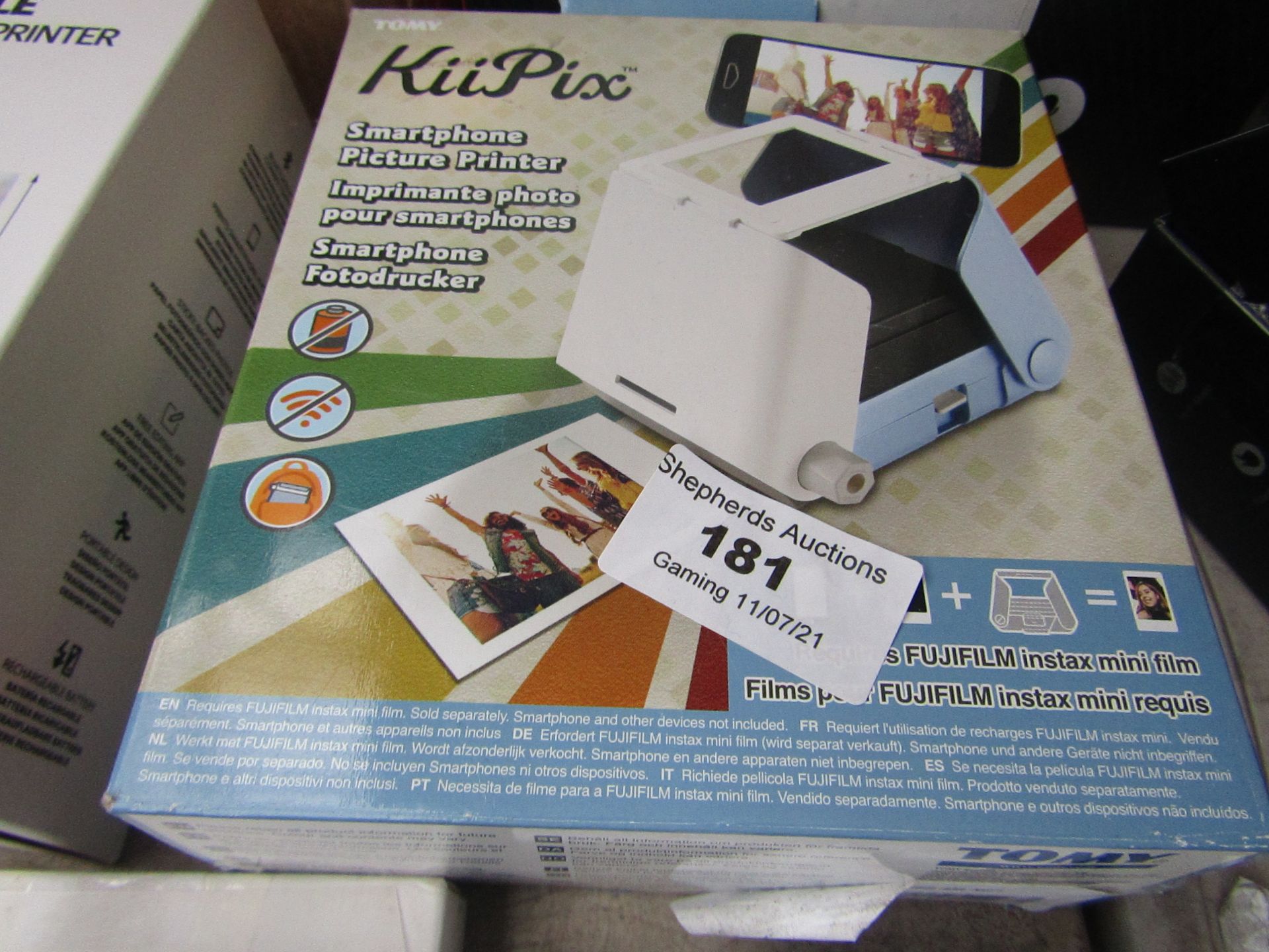 Tomy KiiPix Smartphone Picture Pritner - Untested & Boxed - RRP £40