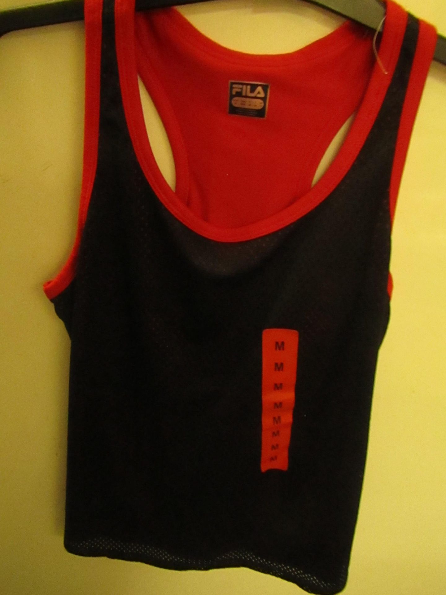 Fila Ladies Ladies Mesh Overlay Tank ( Becky Tank ) Size M New No Tags