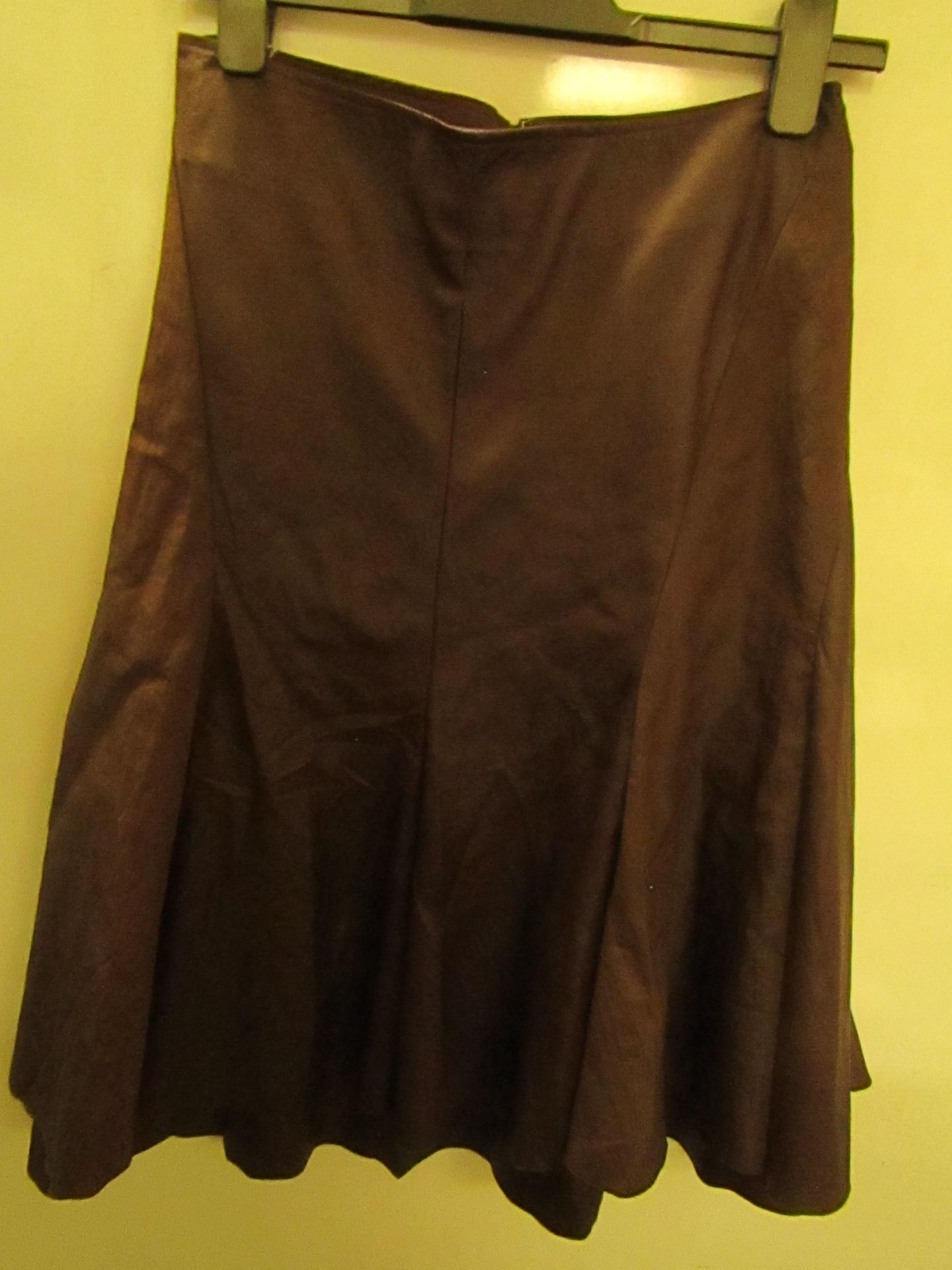 Almost Famous Panelled Skirt Brown Size 8 New & Packaged