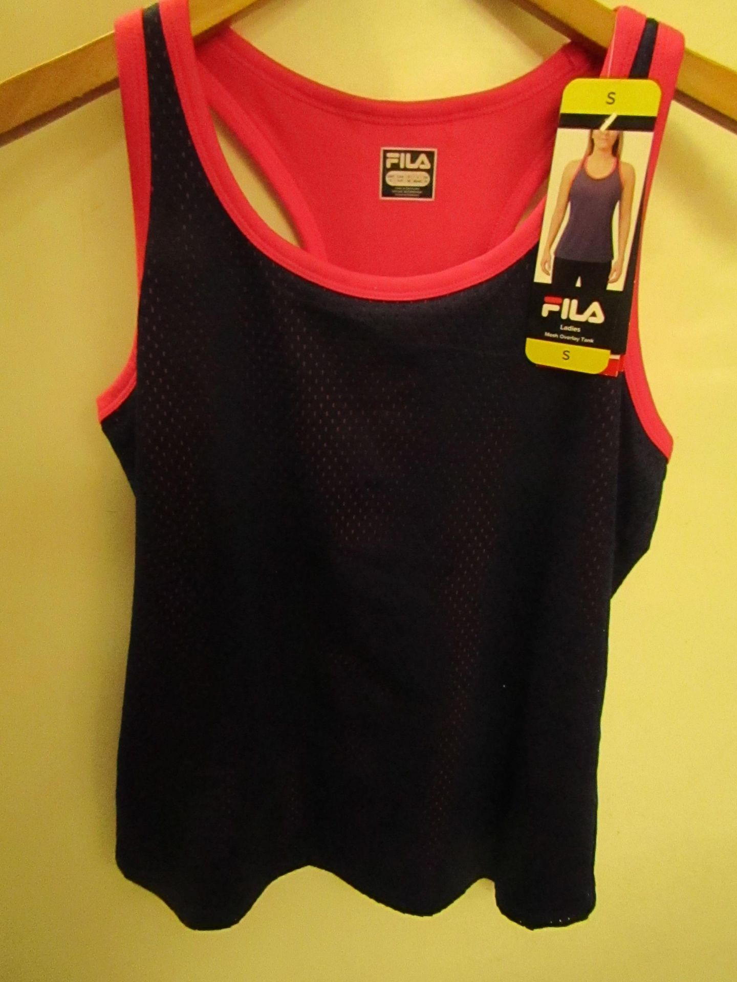 Fila Ladies Overlay Mesh Tank ( Becky Tank ) Size S New With Tags