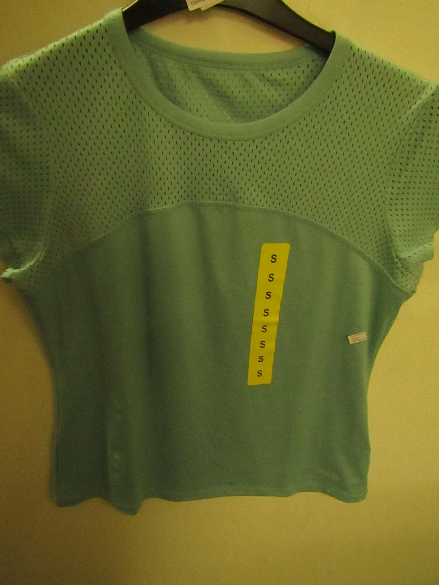 Fila Ladies Mesh T/Shirt Mint Green Size S New NoTags