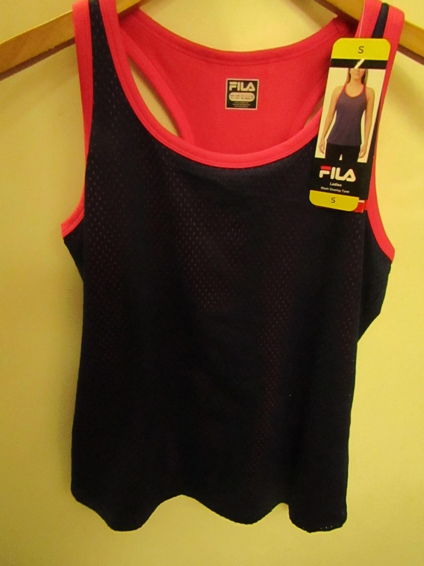 Fila Ladies Overlay Mesh Tank ( Becky Tank ) Size S New With Tags