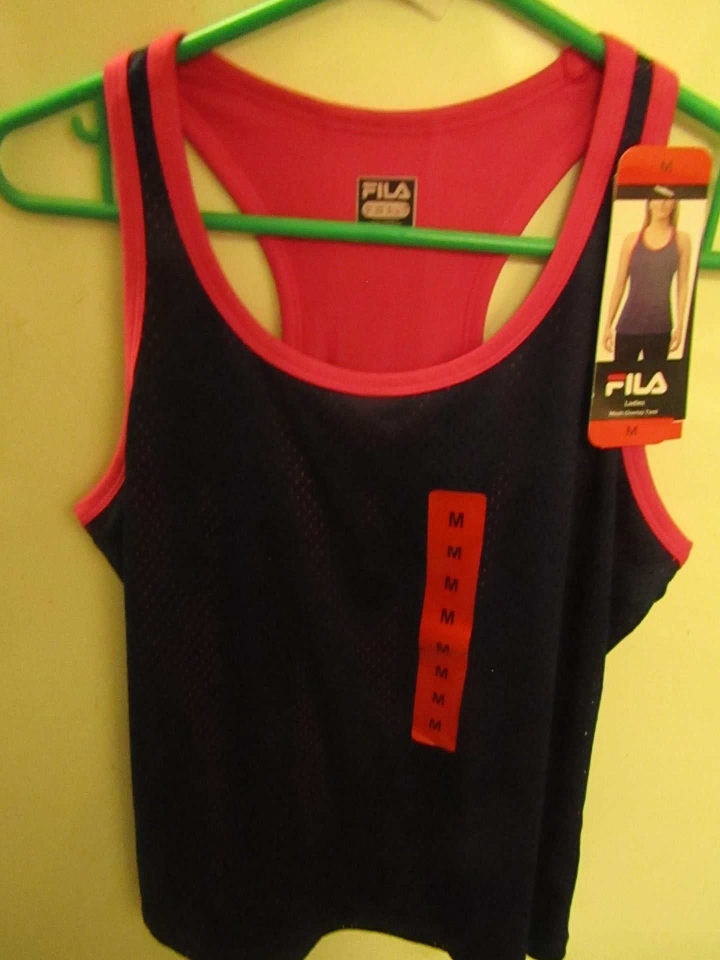 Fila Ladies Overlay Mesh Tank ( Becky Tank ) Size M New With Tags