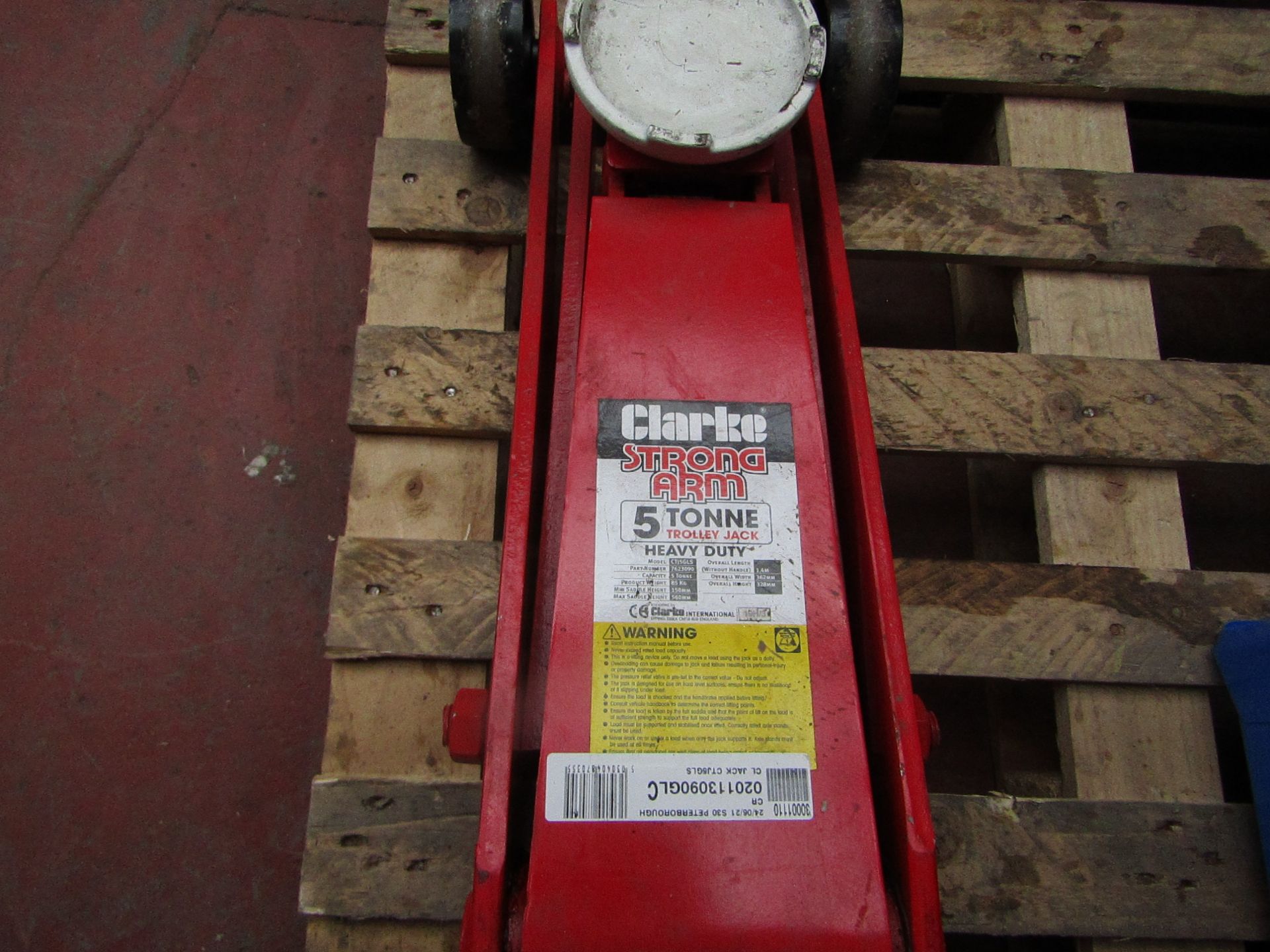 1x CL JACK CTJ5GLS 5TON 1002 This lot is a Machine Mart product which is raw and completely