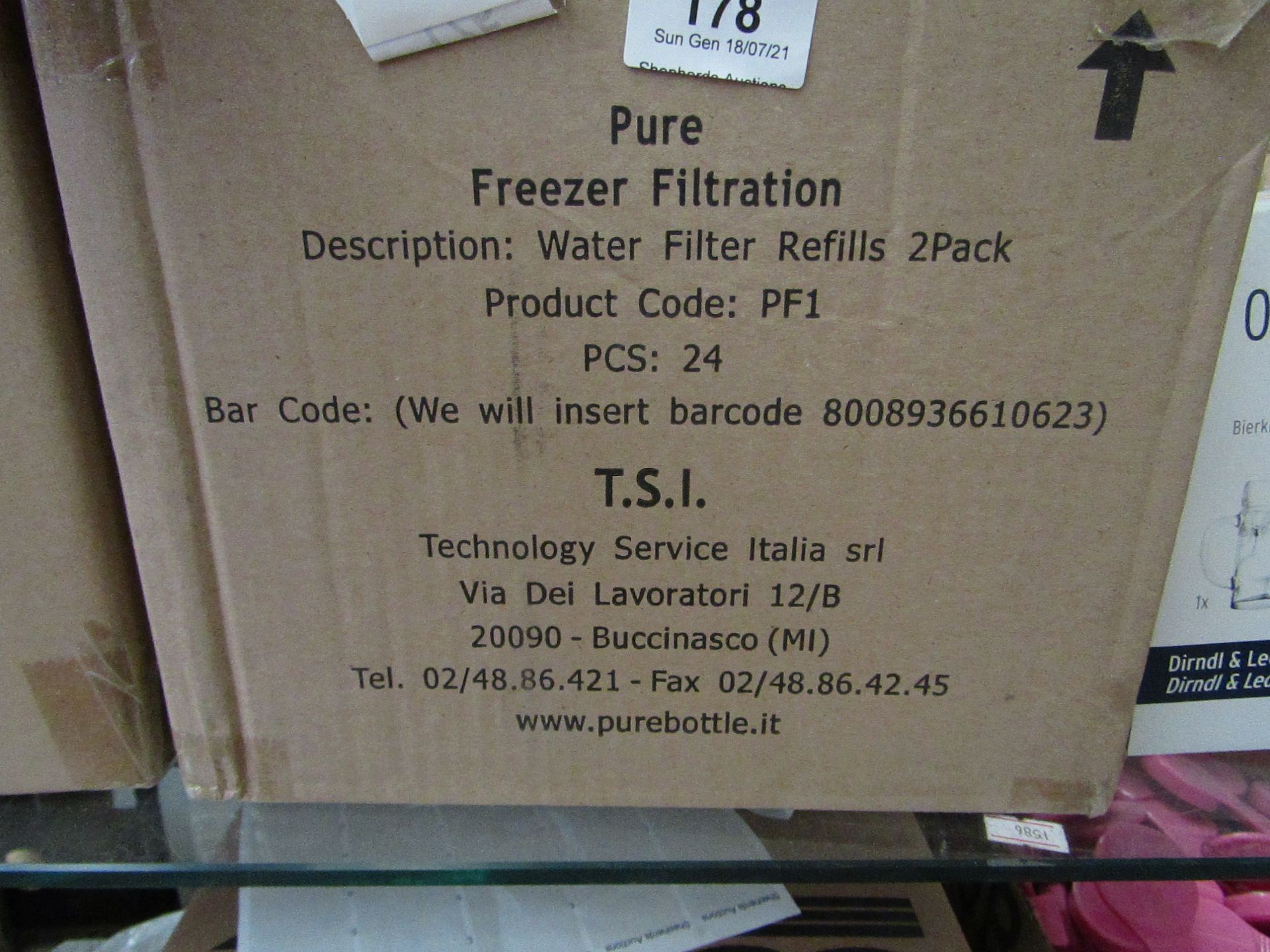 12x Pure - Freezer Filtration Water Filters - New & Boxed.