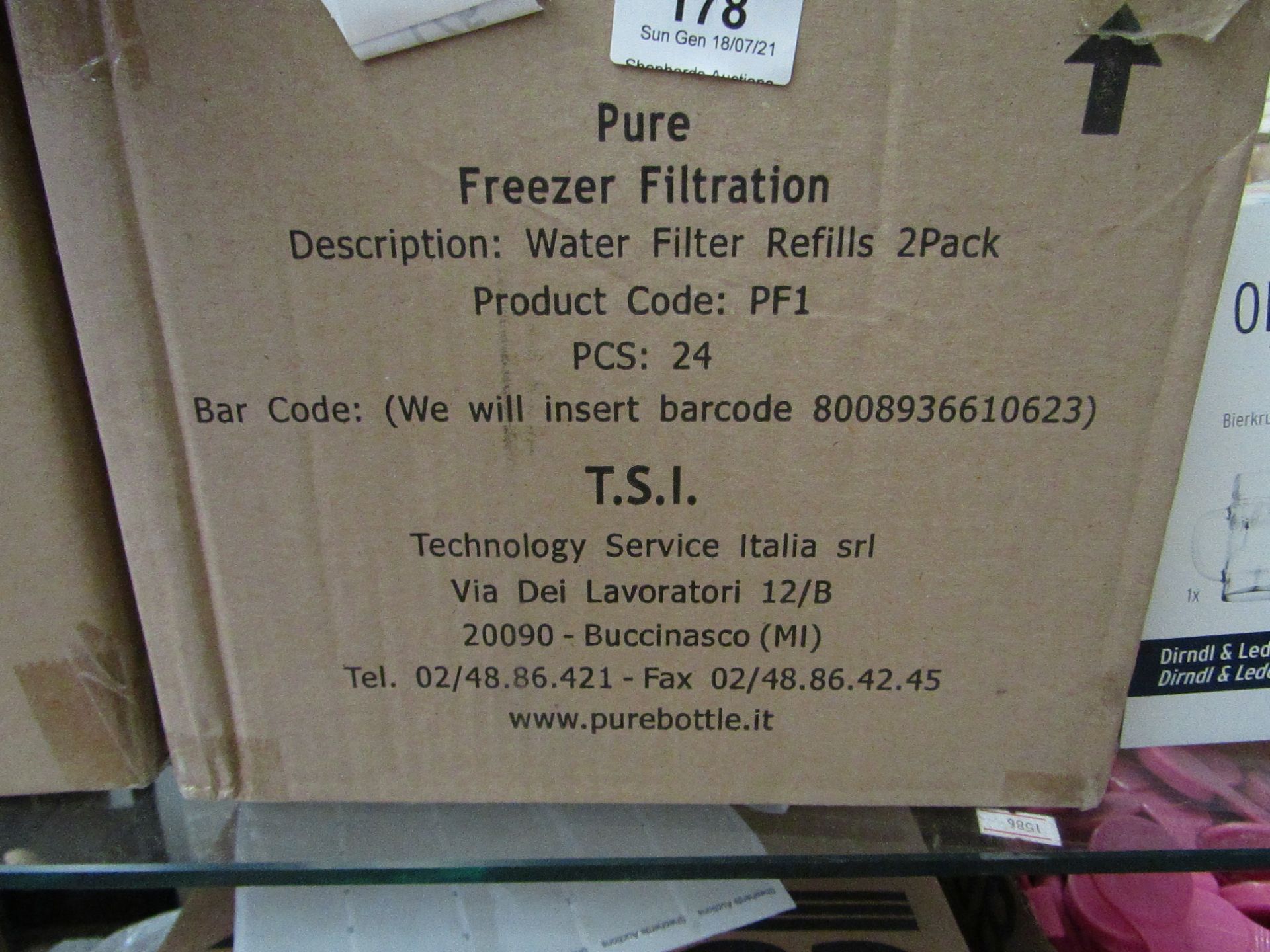 12x Pure - Freezer Filtration Water Filters - New & Boxed.