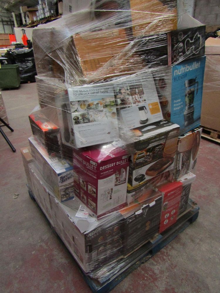 Mixed Bulk lots and pallets of Electrical Auction of Nutri Bullets, B&Q Lighting & Stock From A Large National Retailer.