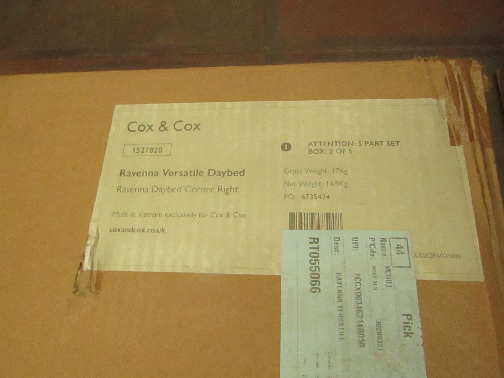 | 1X | COX AND COX RAVENNA VERSATILE DAYBED | UNCHECKED AND BOXED | RRP CIRCA œ1100 |