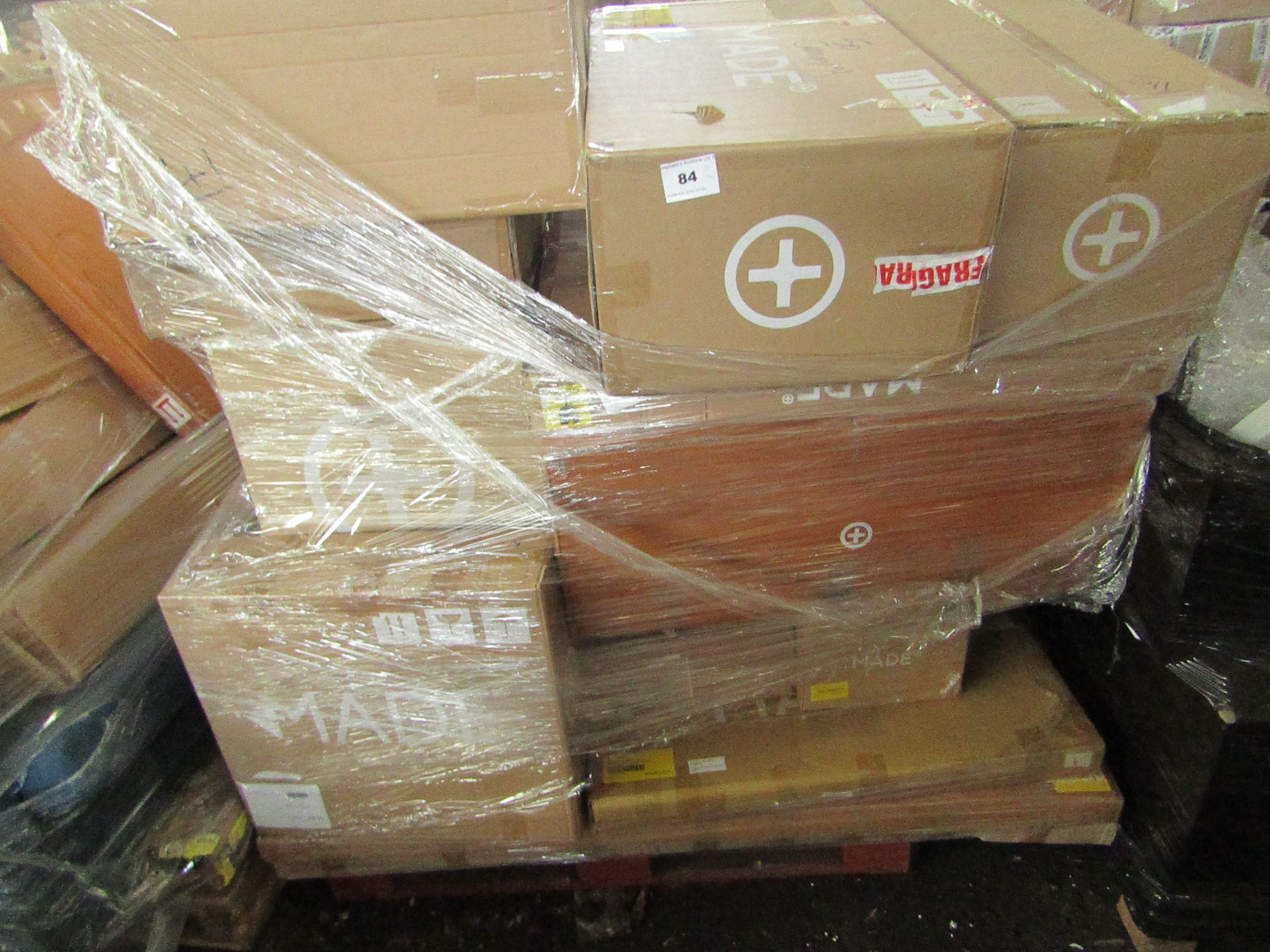 Mixed pallet of Made.com customer returns to include 21 items of stock with a total RRP of