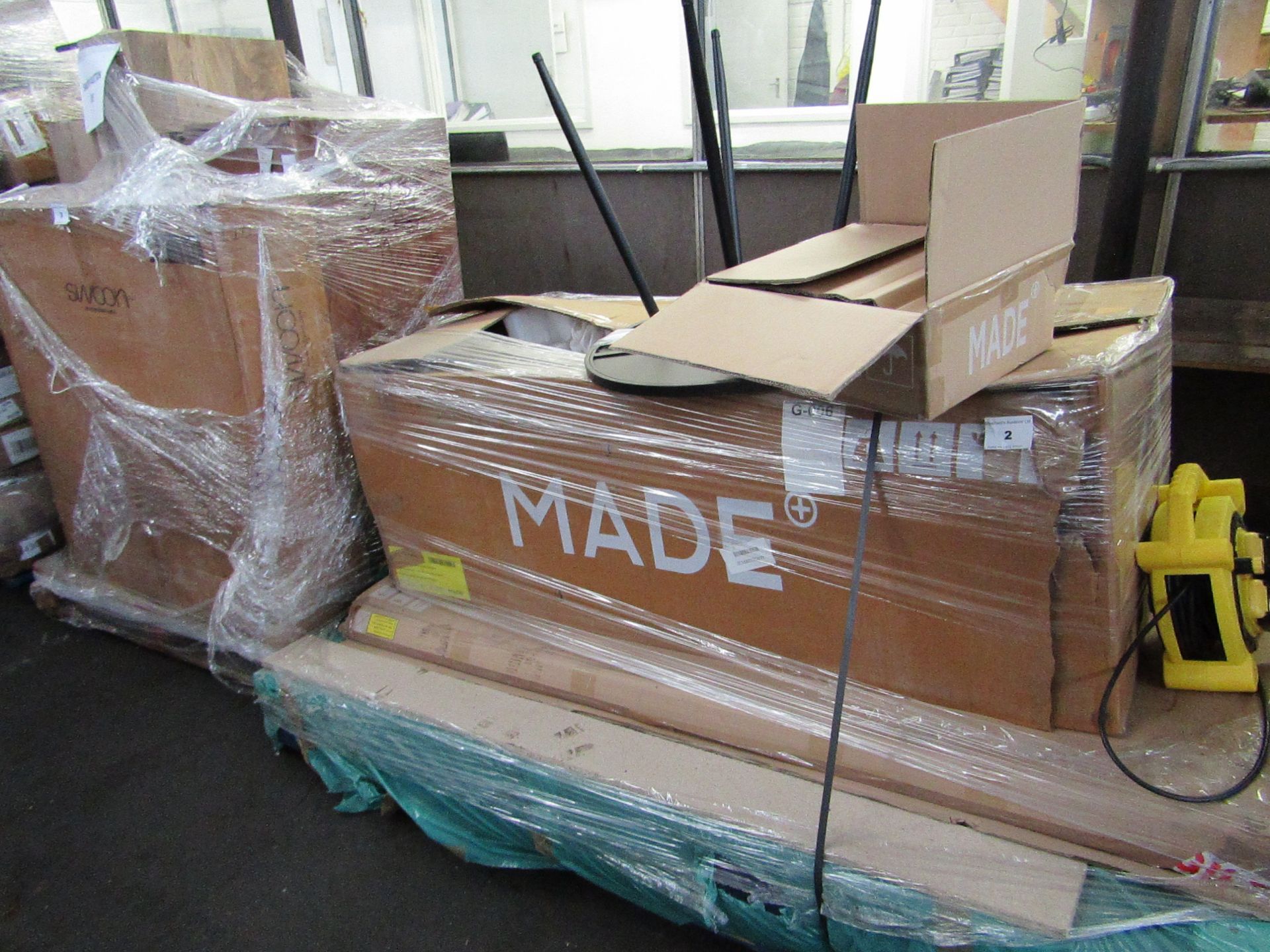 | 1X | PALLET OF FAULTY / MISSING PARTS / DAMAGED CUSTOMER RETURNS MADE.COM STOCK UNMANIFESTED |