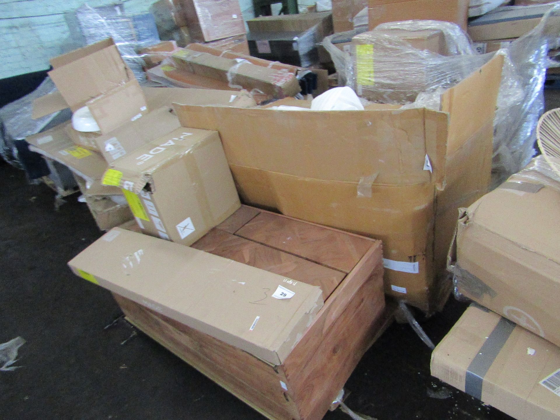 | 1X | PALLET OF FAULTY / MISSING PARTS / DAMAGED CUSTOMER RETURNS SWOON STOCK UNMANIFESTED | PALLET