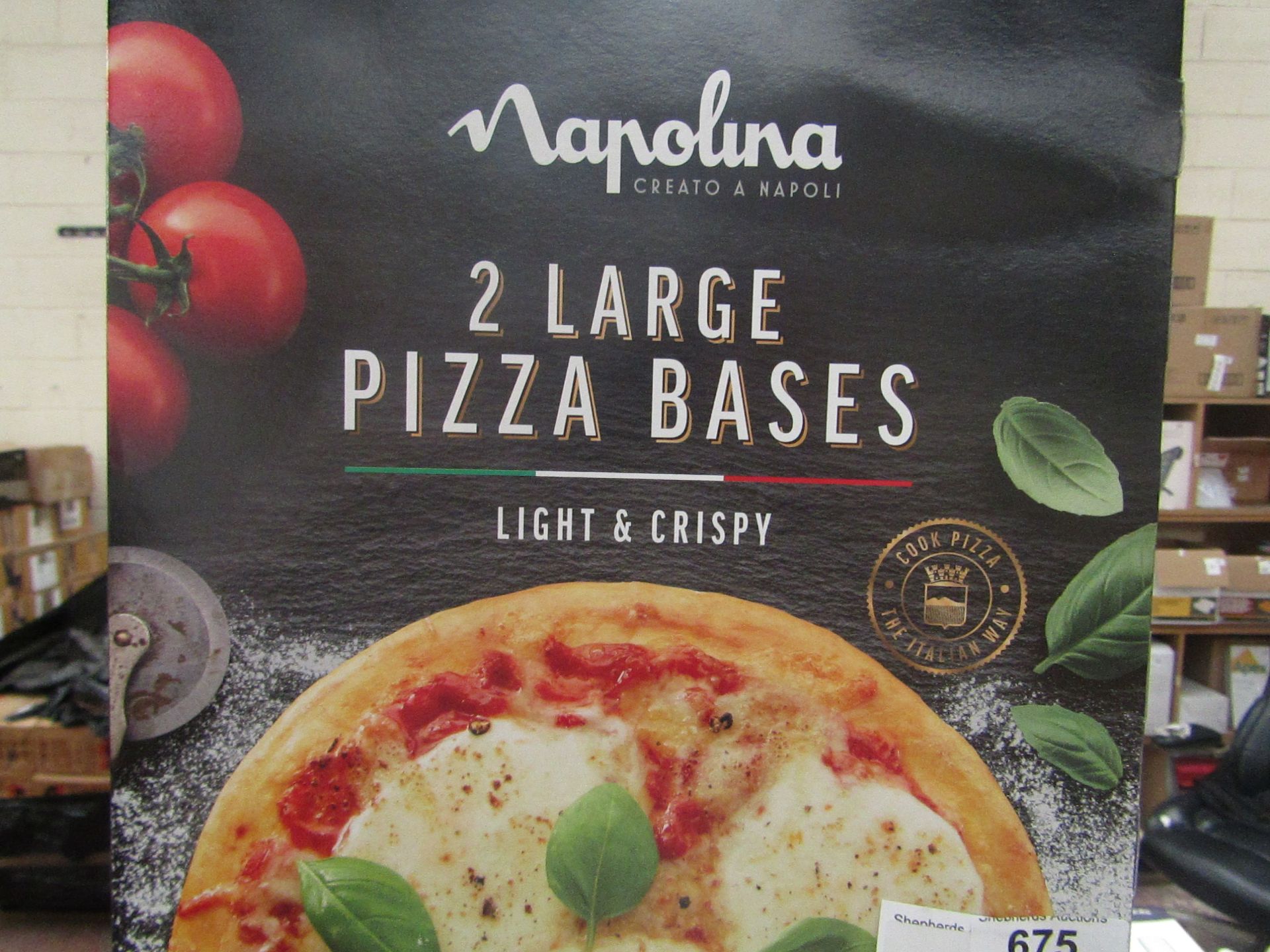 6x Napolina - Large Pizza Base's (Thin Crust) - BBD 18/05/21 - Unused & Boxed.