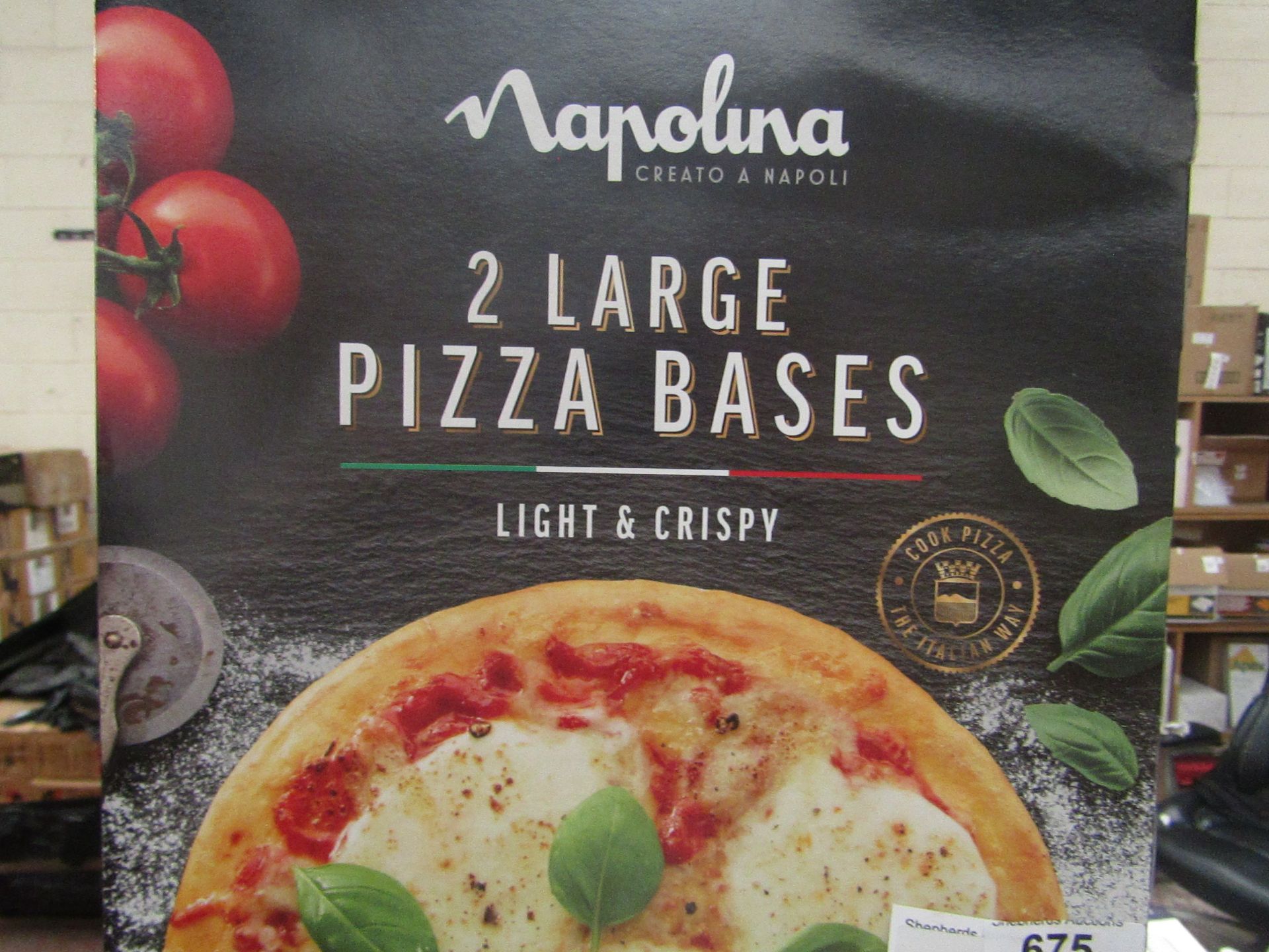 6x Napolina - Large Pizza Base's (Thin Crust) - BBD 18/05/21 - Unused & Boxed.