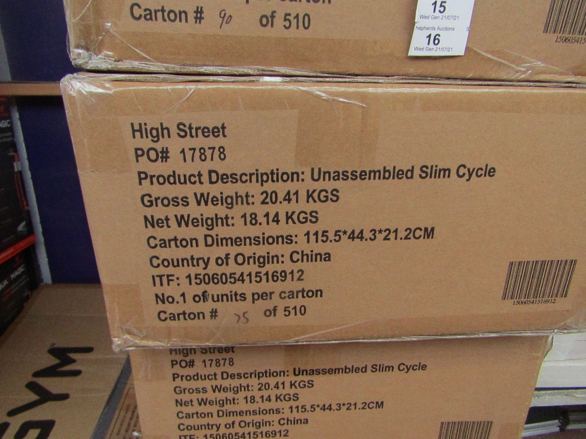 | 1X | SLIM CYCLE EXERCISE MACHINE | UNCHECKED AND BOXED | NO ONLINE RE-SALE | SKU- | RRP£199.99 |