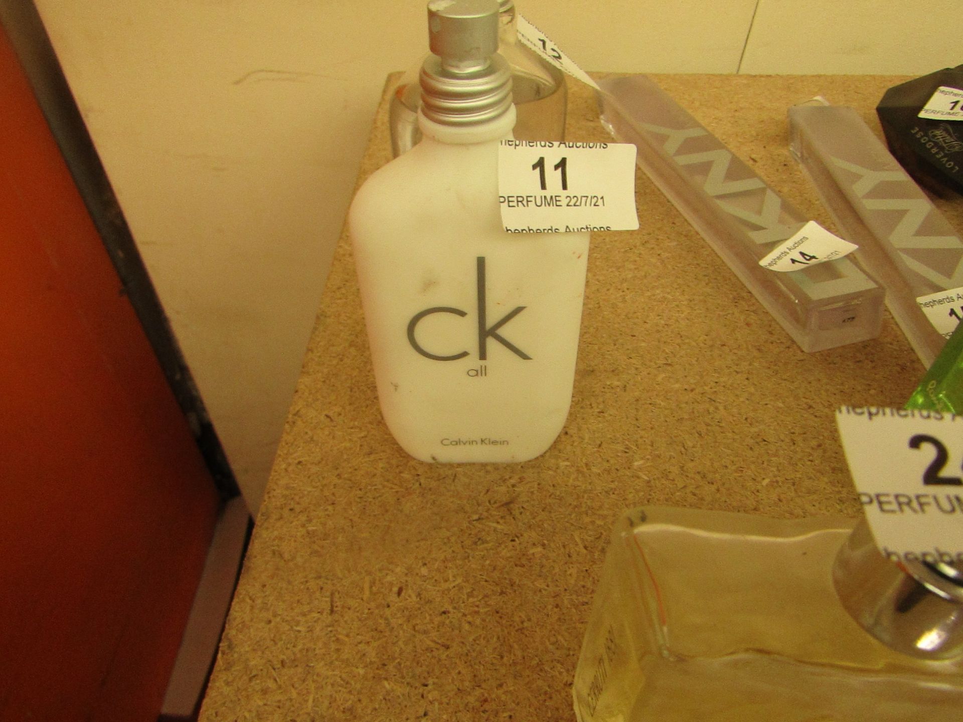 Calvin Klein All 100ml. 50% Full.