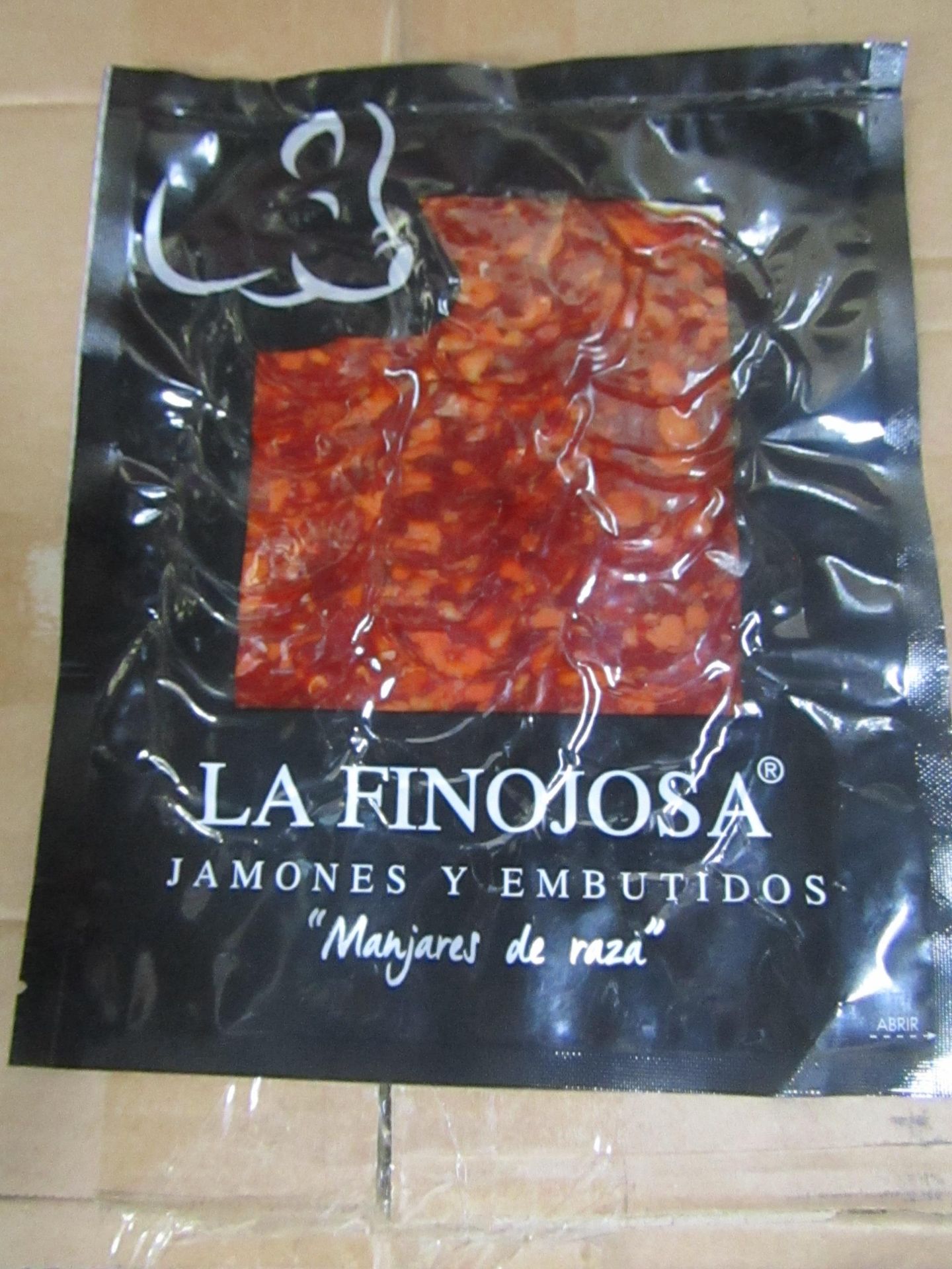 10 X 100G PACKETS LA FINOJOSA chorizo BB 13.3.22 RRP £5 PER PACKET IBERICO DE BELLOTA PATA NEGRA NEW