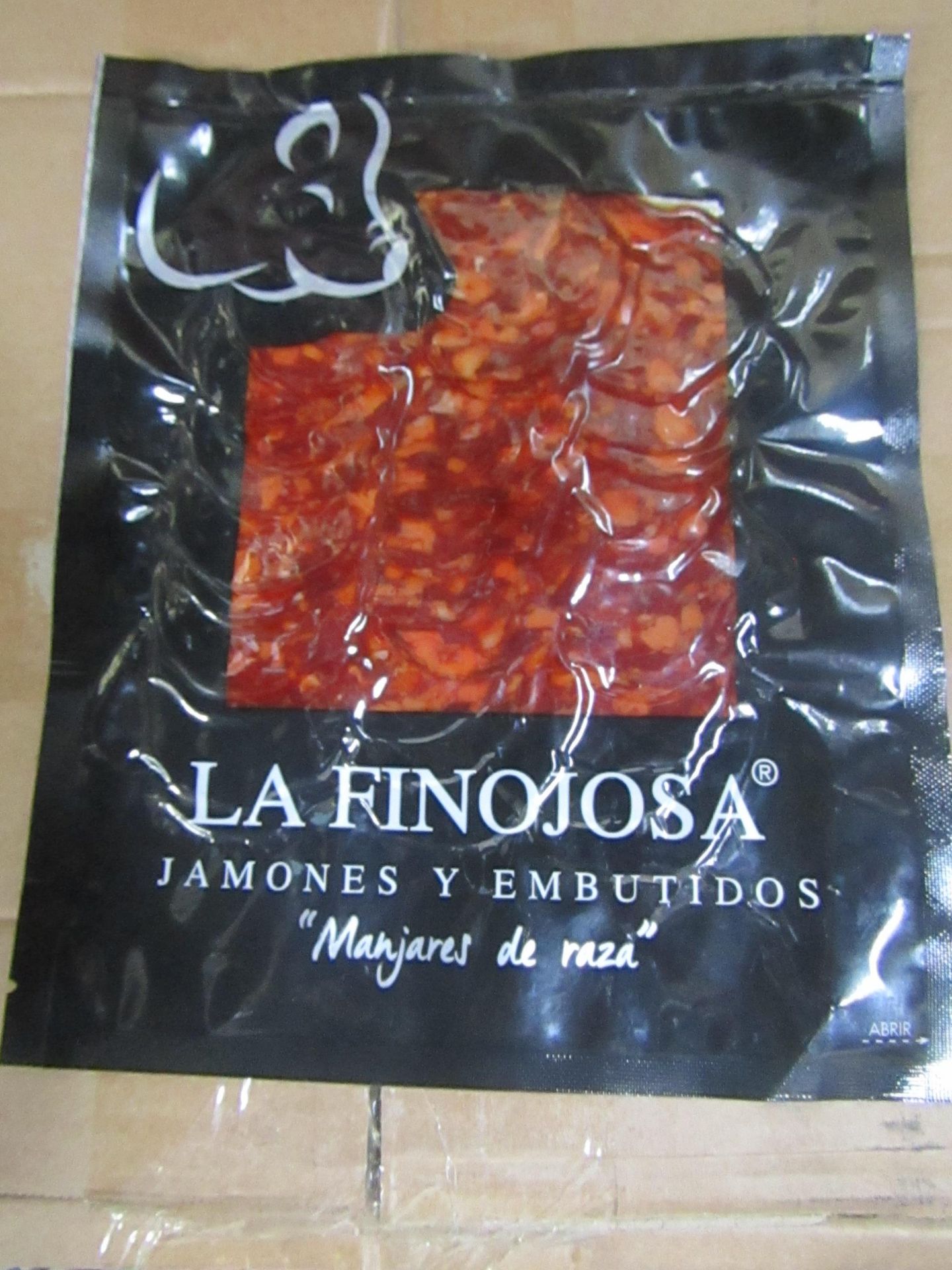 10 X 100G PACKETS LA FINOJOSA chorizo BB 13.3.22 RRP £5 PER PACKET IBERICO DE BELLOTA PATA NEGRA NEW