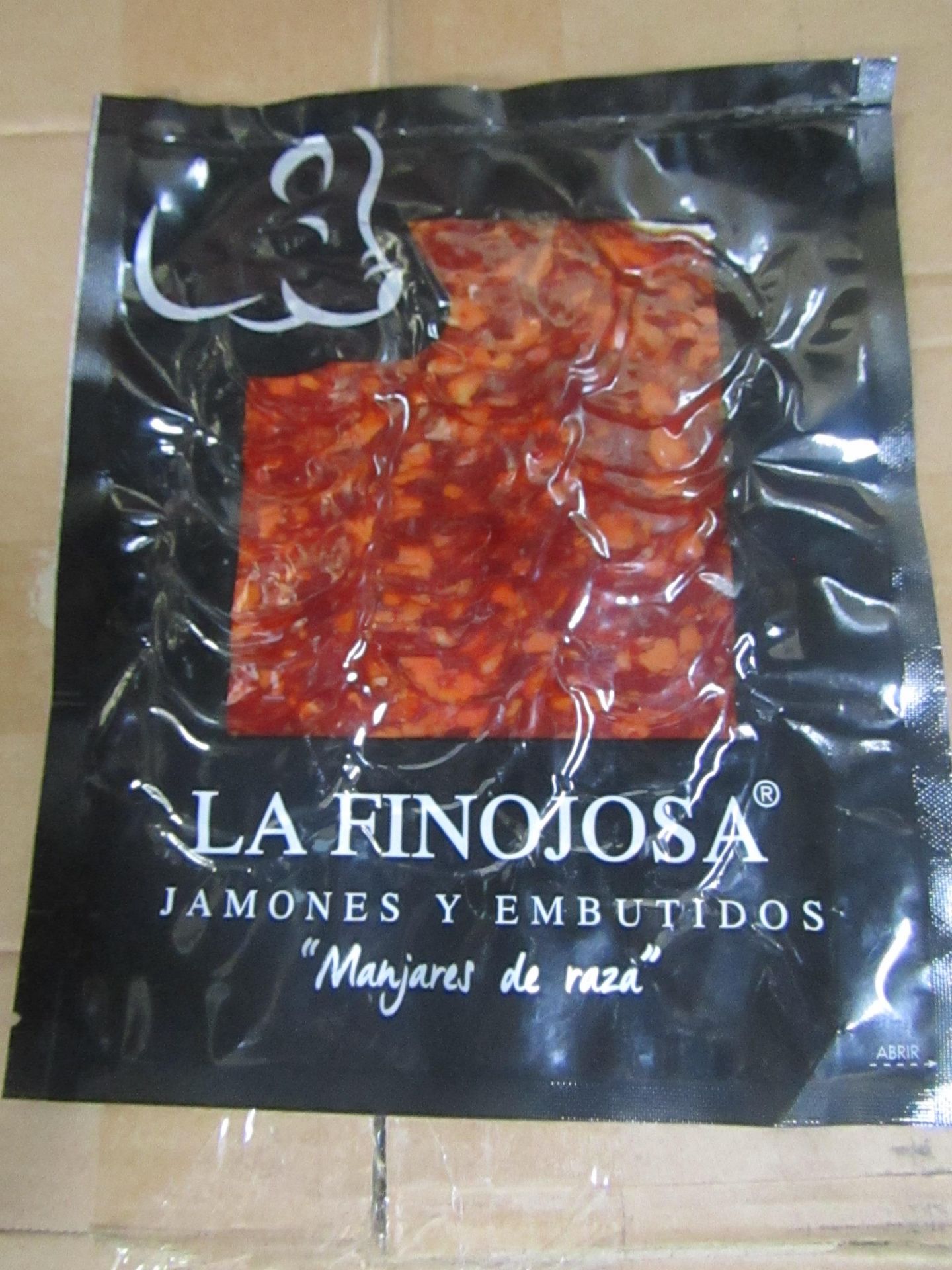 10 X 100G PACKETS LA FINOJOSA chorizo BB 13.3.22 RRP £5 PER PACKET IBERICO DE BELLOTA PATA NEGRA NEW