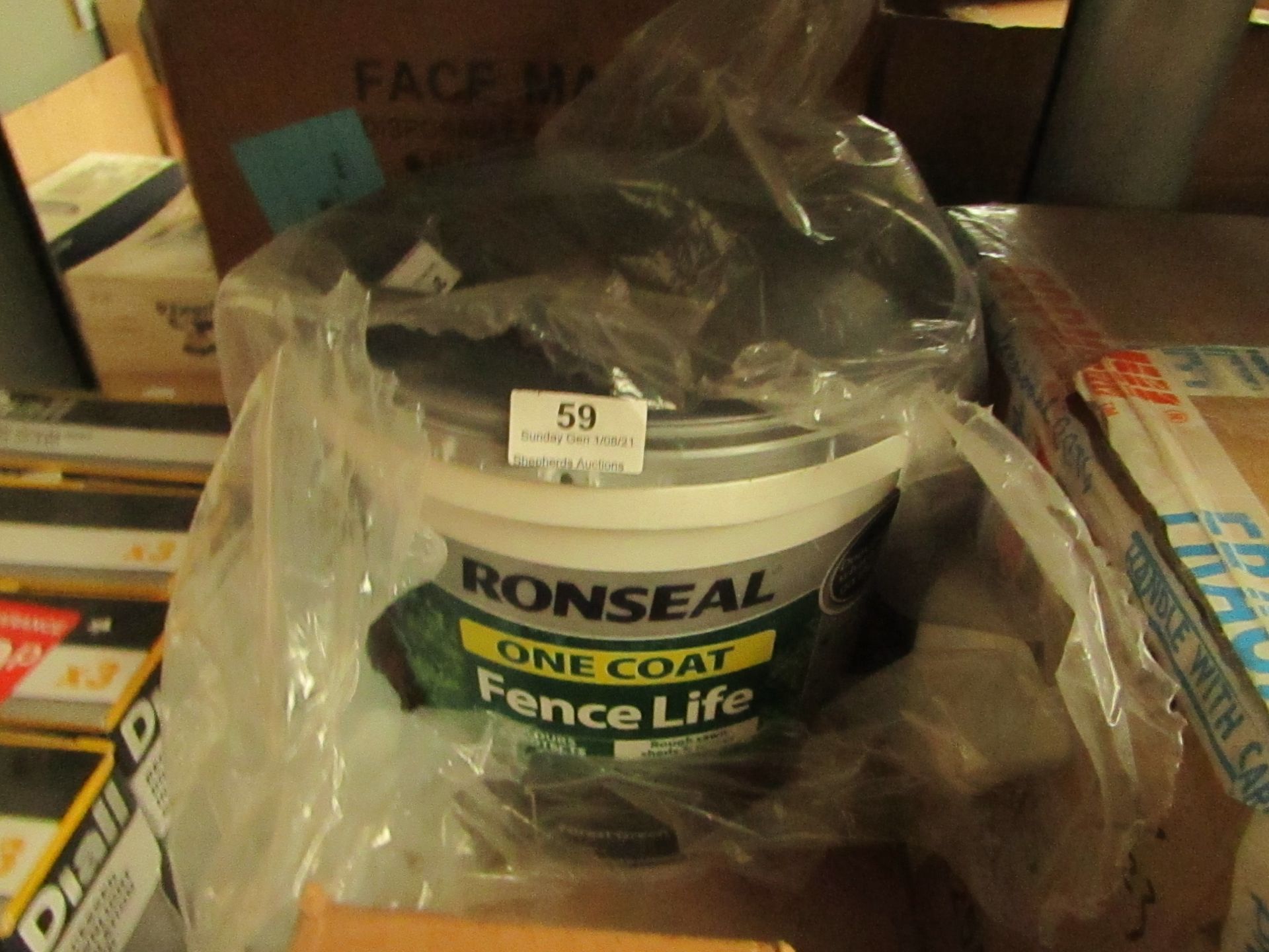 Ronseal - Fence Life Plus, Forest green (9 Litres) - Tub Has Damage.