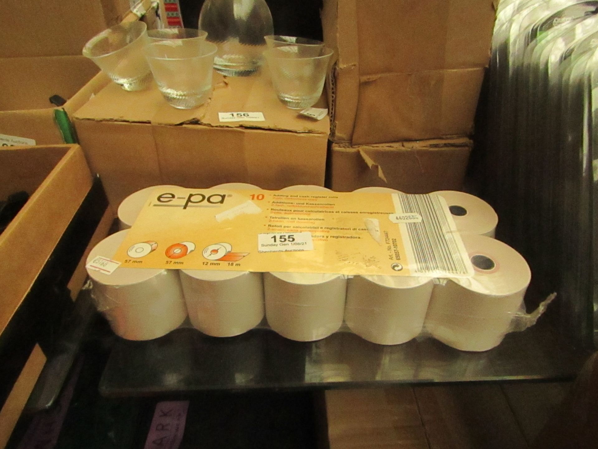 10x E-pa Adding & Cash Register Rolls - New & Packaged.