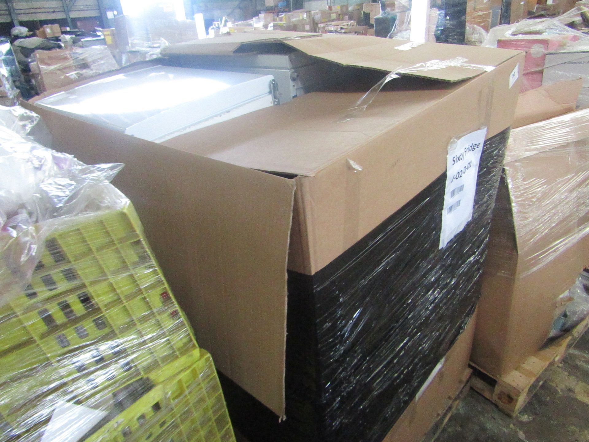 | 1X | PALLET OF FAULTY / MISSING PARTS / SIXTY FRIDGES UNMANIFESTED | PALLET REF - J-02-D-01|