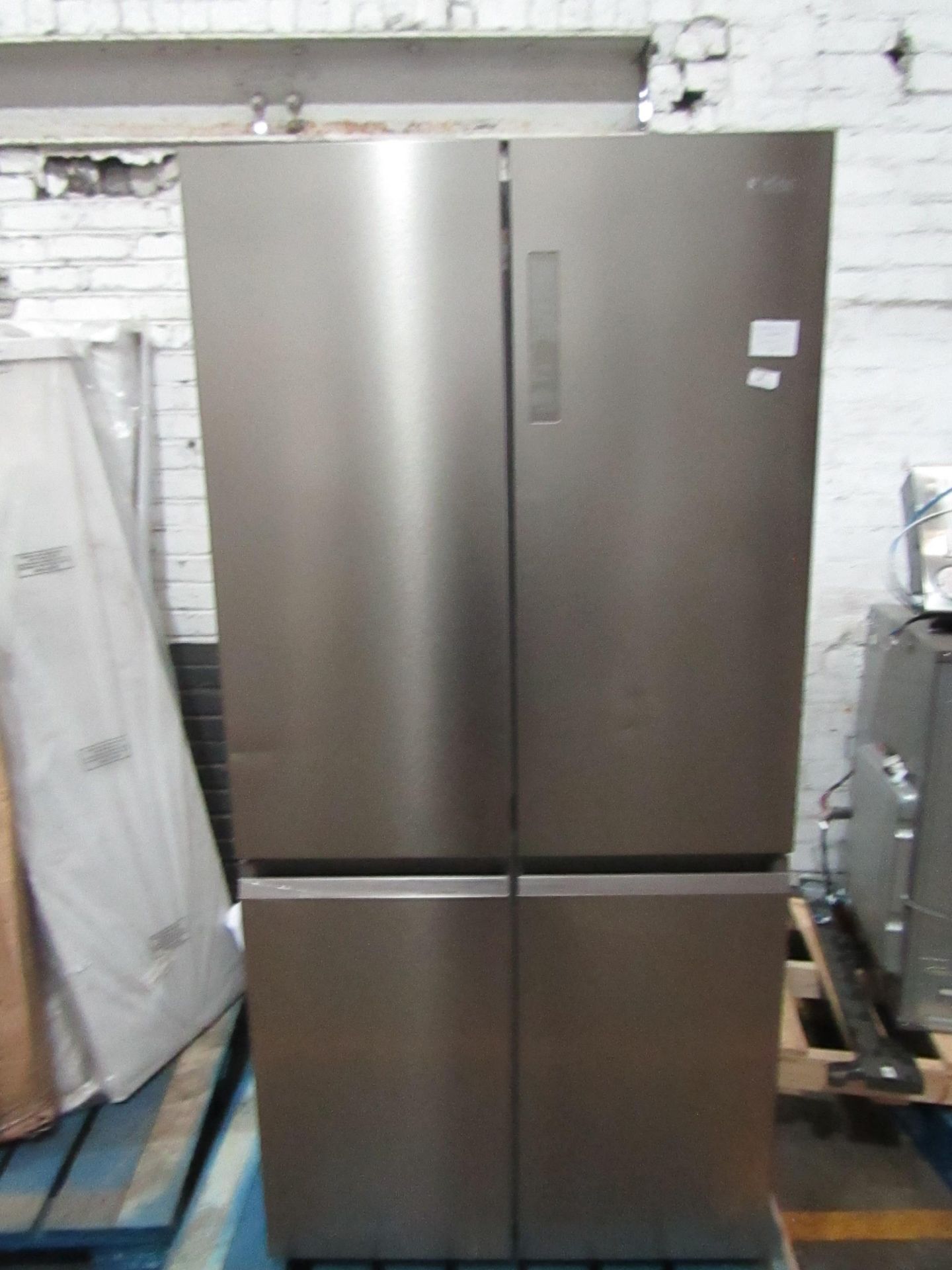 Haier HTF-540DP7 slim depth cube American Fridge freezer powers on and gets cold , RRP £879