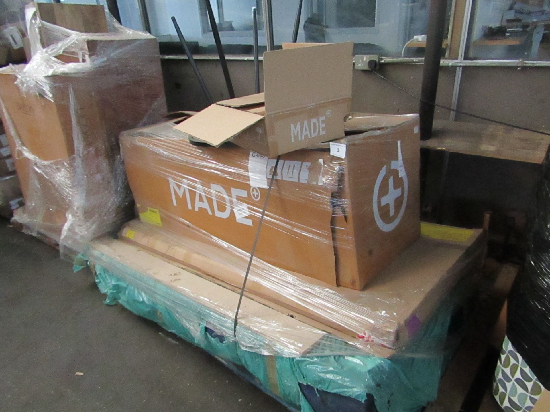 | 1X | PALLET OF FAULTY / MISSING PARTS / DAMAGED CUSTOMER RETURNS MADE.COM STOCK UNMANIFESTED |