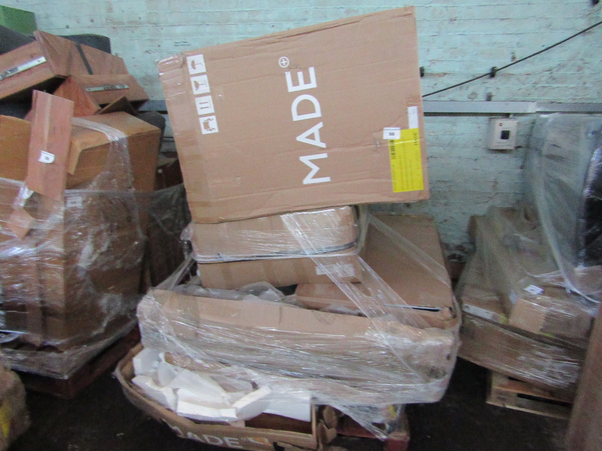 | 1X | PALLET OF FAULTY / MISSING PARTS / DAMAGED CUSTOMER RETURNS MADE.COM STOCK UNMANIFESTED |