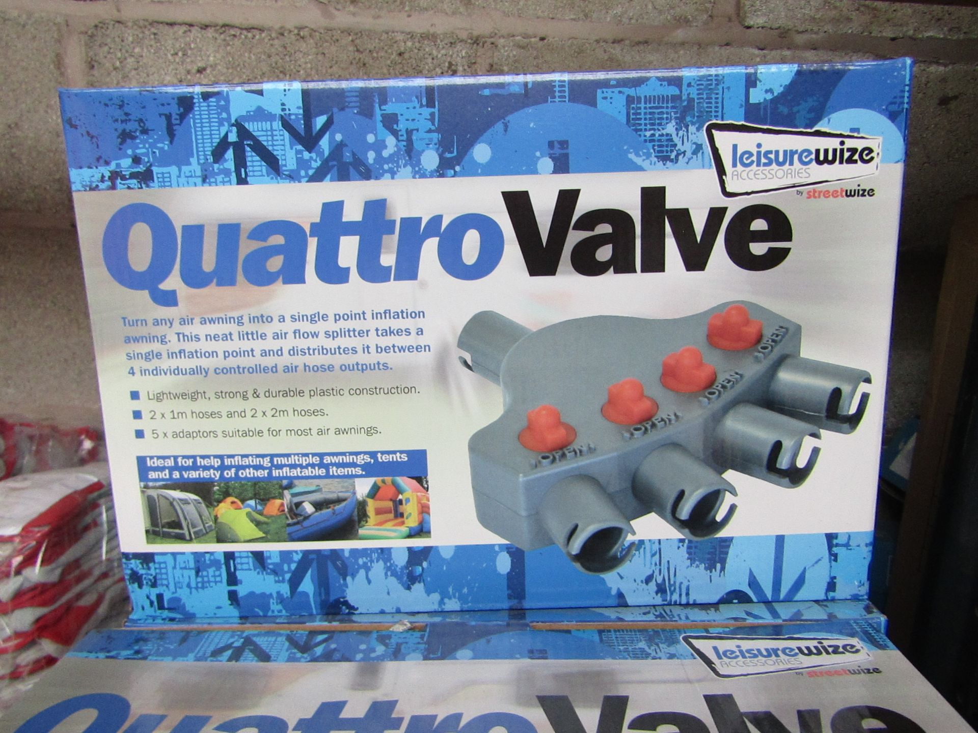 3x LeisureWize - Quattro Valve's - New & Boxed.