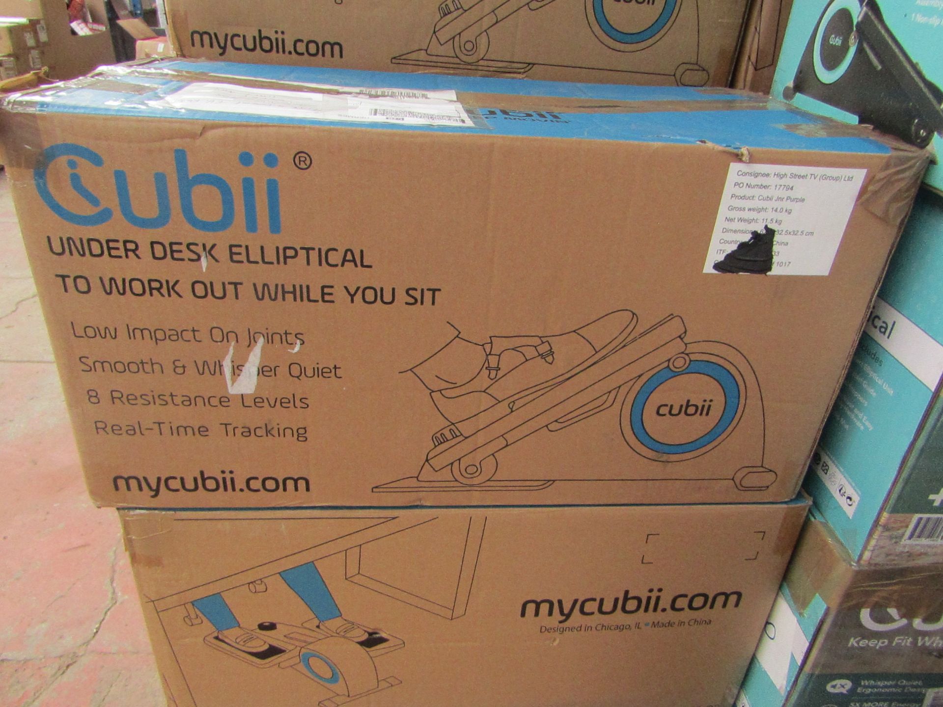 | 1X | CUBII UNDER DESK ELLIPTICAL WORKOUT | UNCHECKED & BOXED | NO ONLINE RE-SALE | RRP £179.99 |