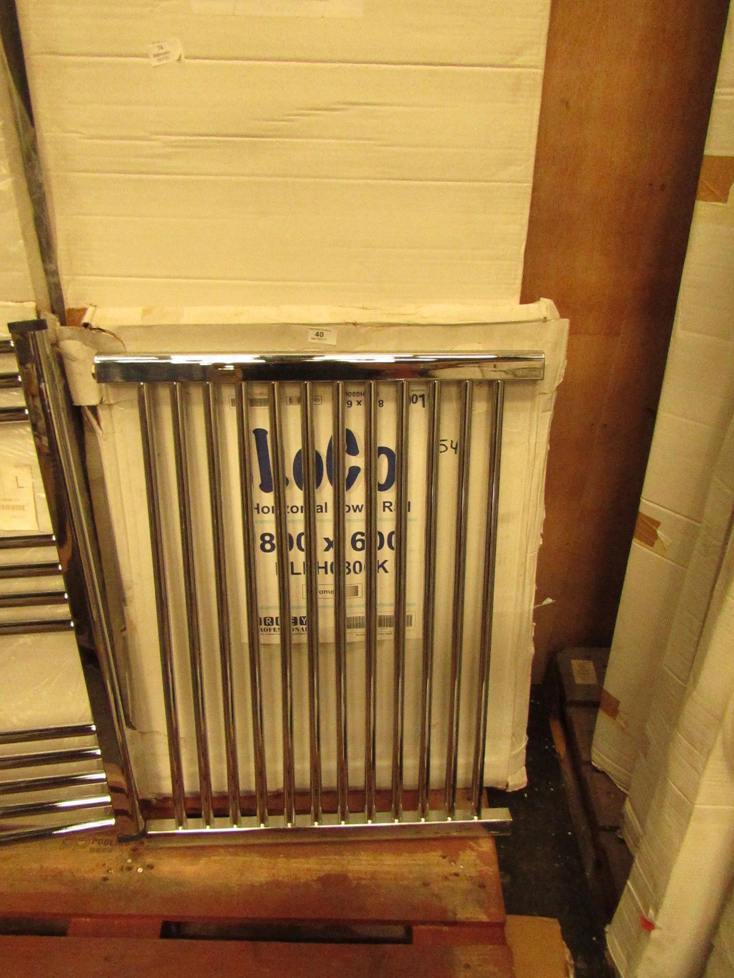 Loco 800x600mm towel radiator, Please note, this radiator is ex-display and may contain minor