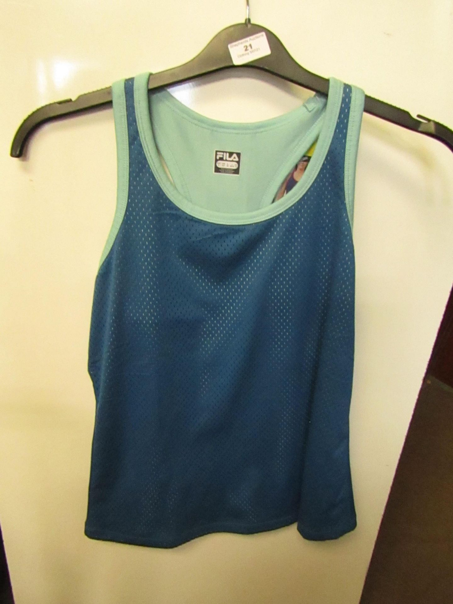 Fila Ladies Overlay Mesh Running Top Size S New With Tags