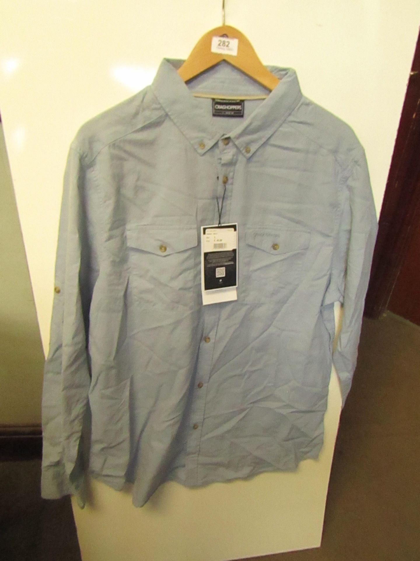Graghoppers Mens Long Sleeve Linen Shirt size XXL RRP £ 45 new with tag