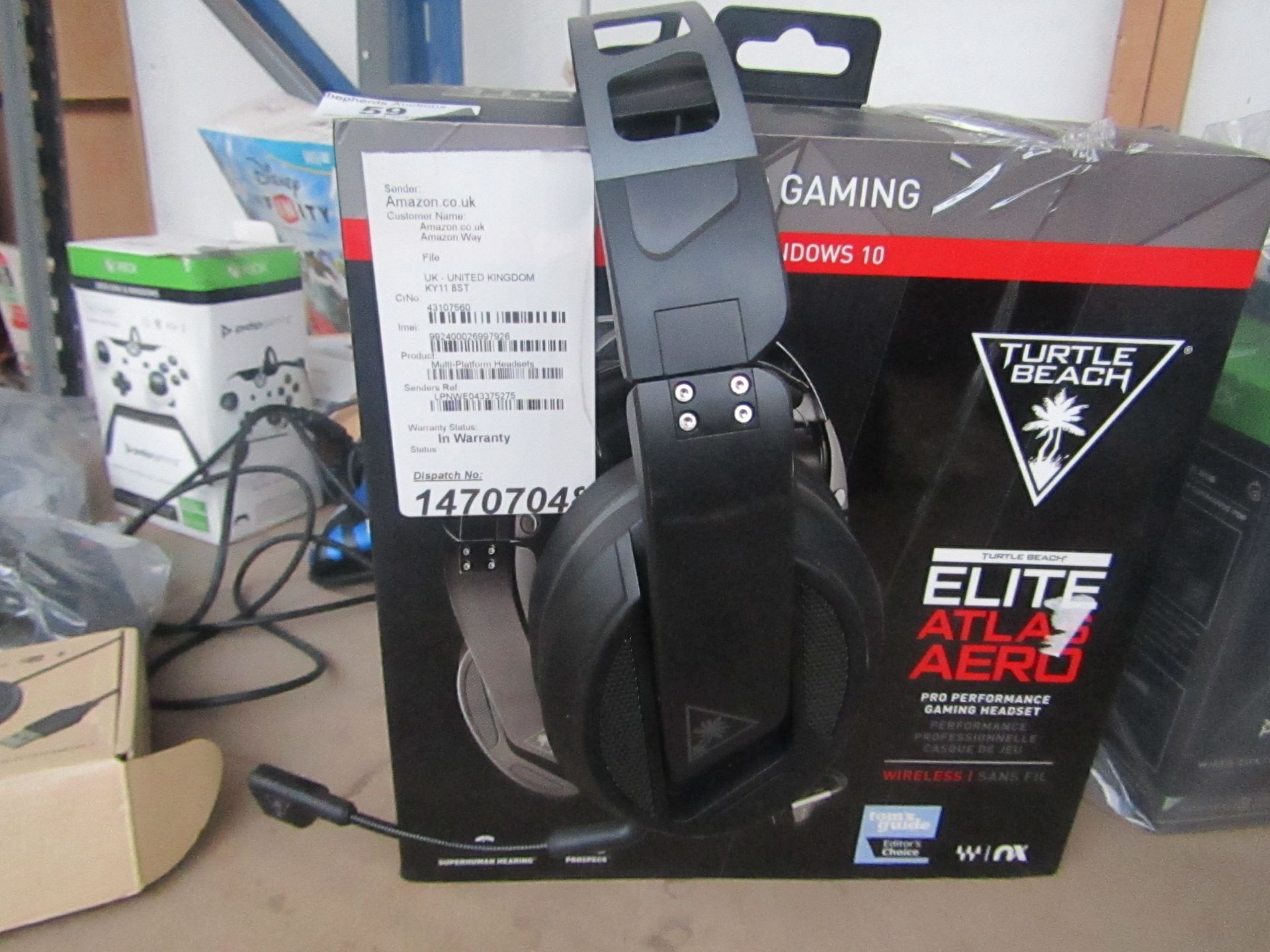 Turtle Beach Elite Atlas Aero Pro Gaming Headset for PC - Untested & Boxed - RRP £90