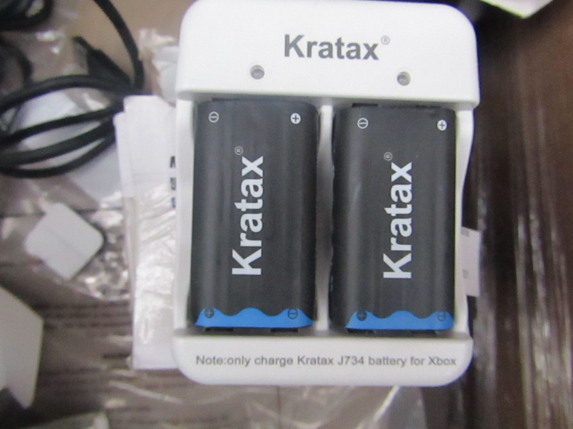 1X Kratax Rechargeable NI-MH Battery, unchecked and in damaged box