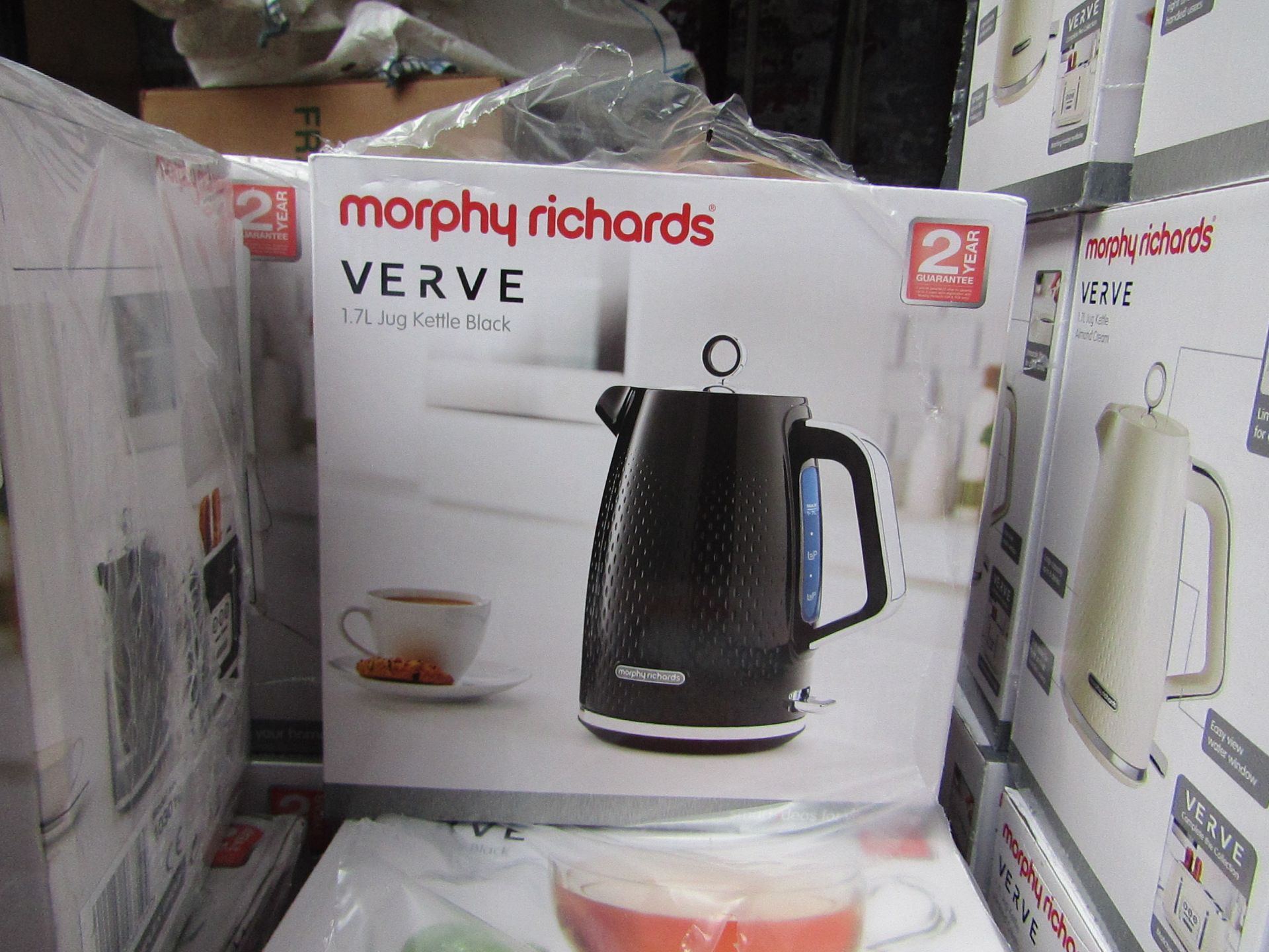 Morphy Richards Verve 1.7L jug black kettle, brand new and boxed. RRP £42.99