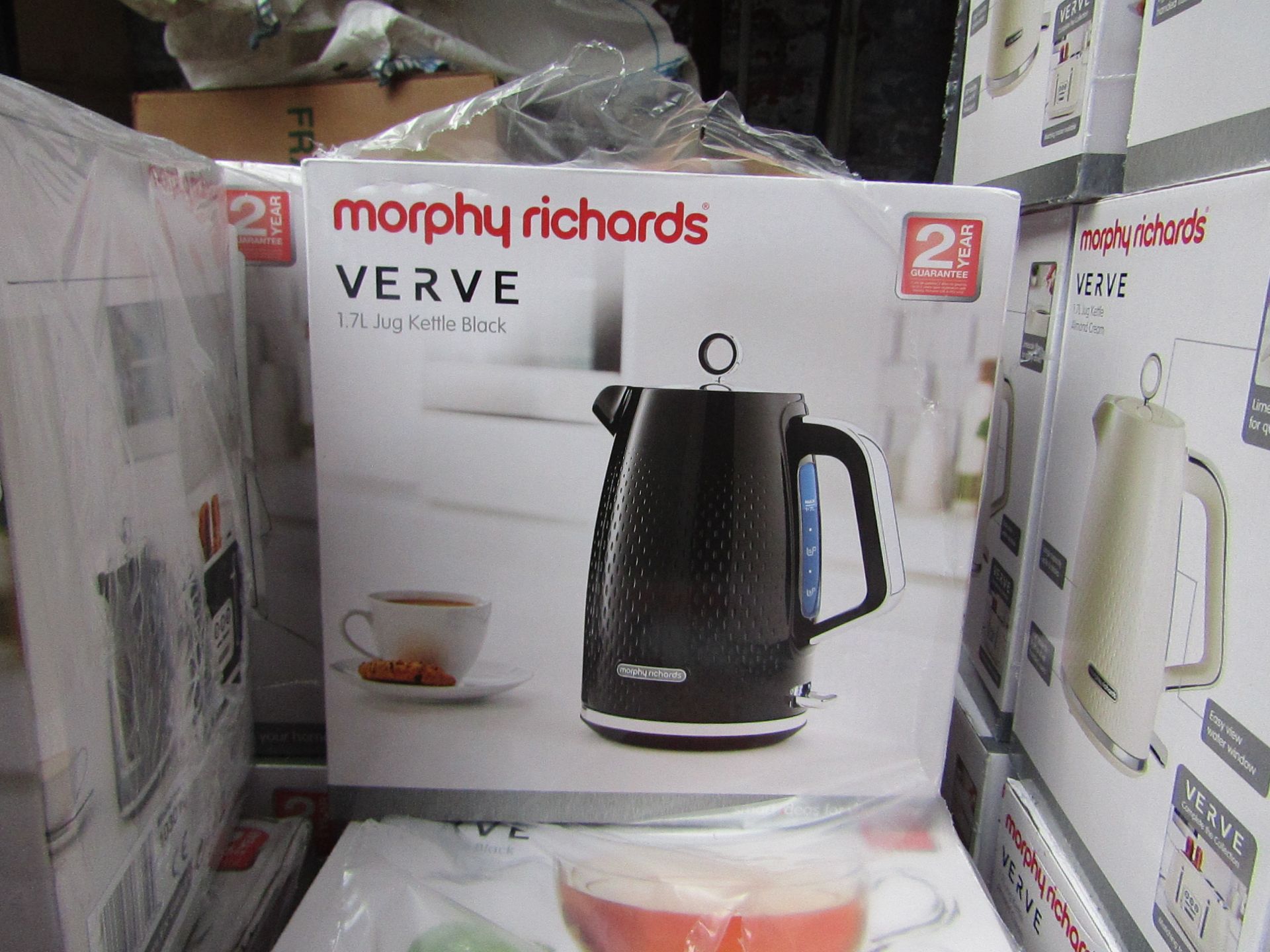 Morphy Richards Verve 1.7L jug black kettle, brand new and boxed. RRP £42.99