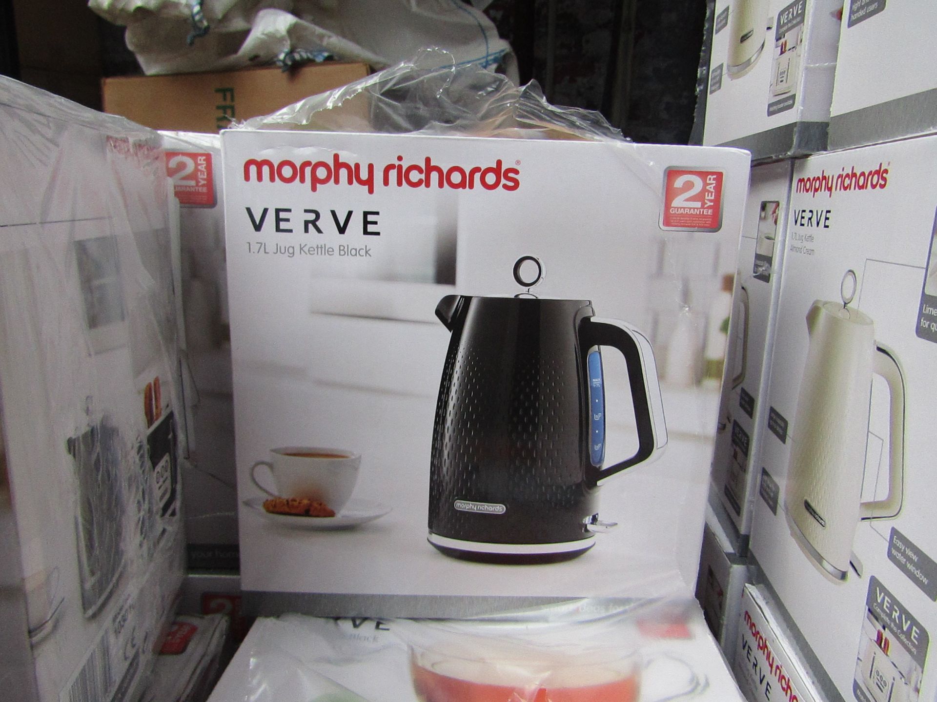 Morphy Richards Verve 1.7L jug black kettle, brand new and boxed. RRP £42.99