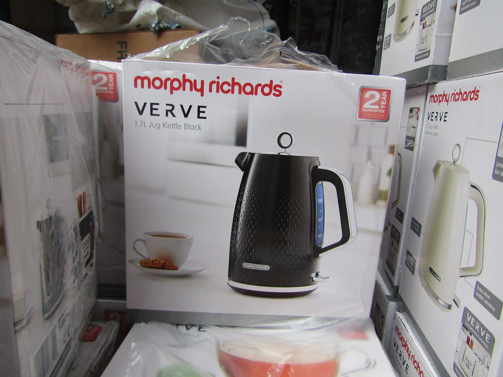 Morphy Richards Verve 1.7L jug black kettle, brand new and boxed. RRP £42.99