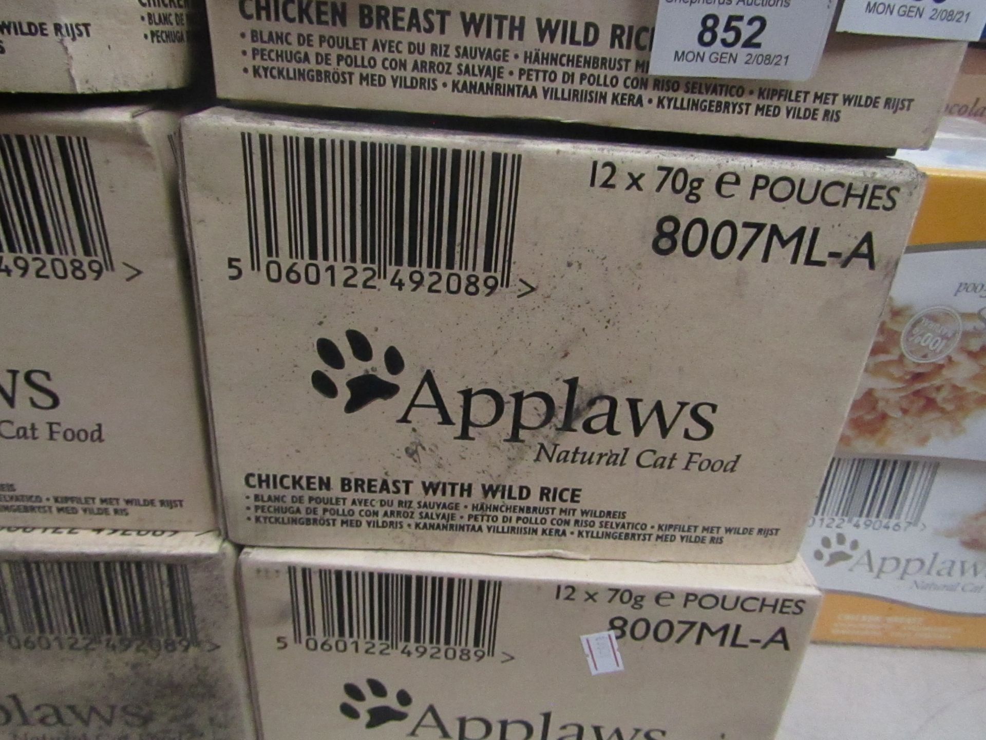 Applaws - Chicken Breast With Wild Rice Natural Cat Food ( 12x 70g Pouches) - BBD 2023.