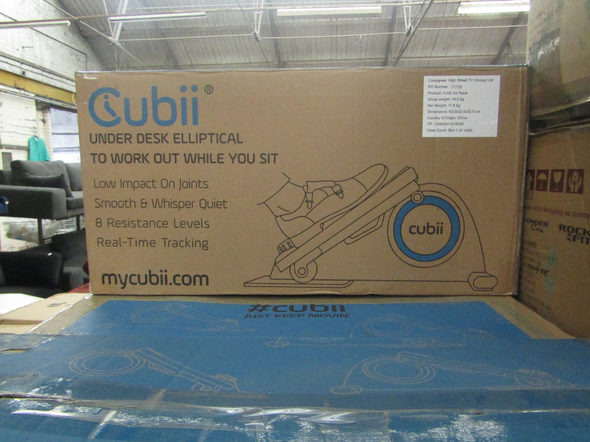 | 1X | CUBII UNDER DESK ELLIPTICAL TRAINER | UNCHECKED & BOXED | NO ONLINE RESALE | SKU