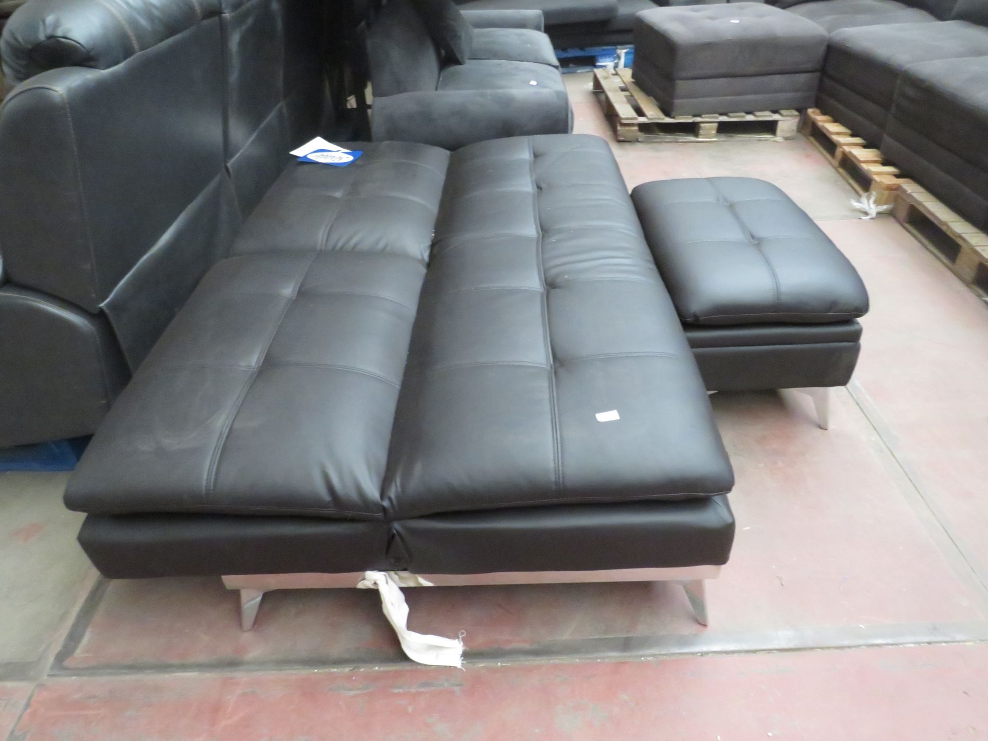 Sealy sofa convertible with ottoman, no major damage. RRP £555